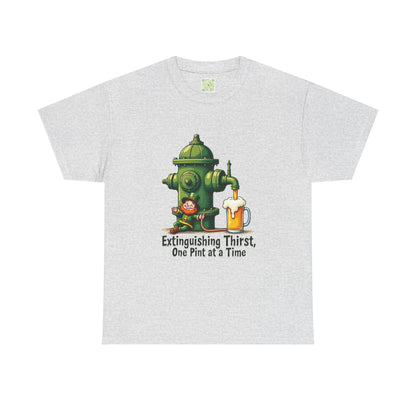 Funny Extinguishing Thirst Unisex Heavy Cotton Tee - Perfect for Pub Lovers, Beer Enthusiasts, Party Goers, Gift, Unisex