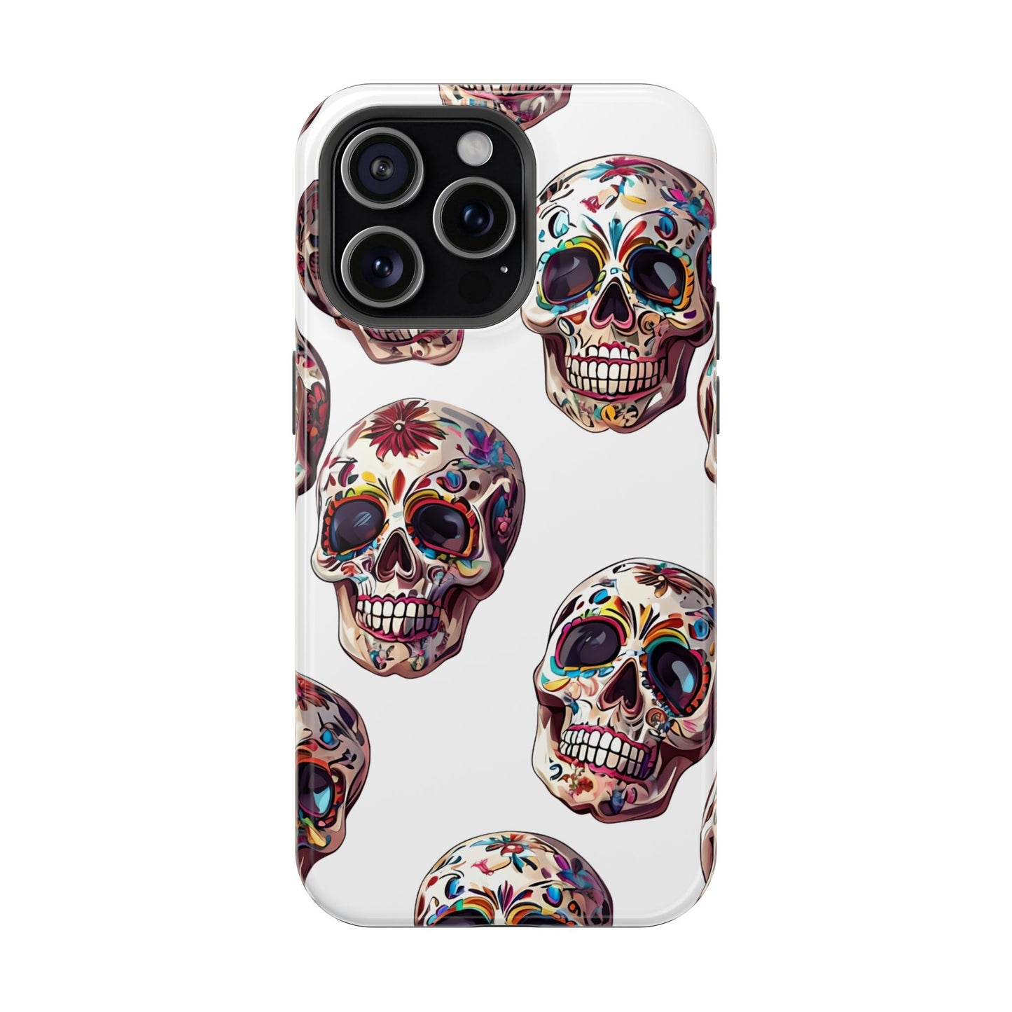 Sugar Skull Phone Case, Dia De Los Muertos, Day Of The Dead, Mexican Tradition, Sugar Skull Art, Wireless Charger