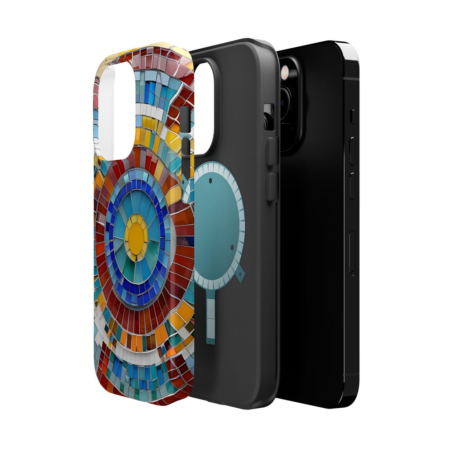Vibrant Mosaic  iPhone Case - Colorful iPhone Cover, Unique Phone Accessory, MegSafe iPhone cover