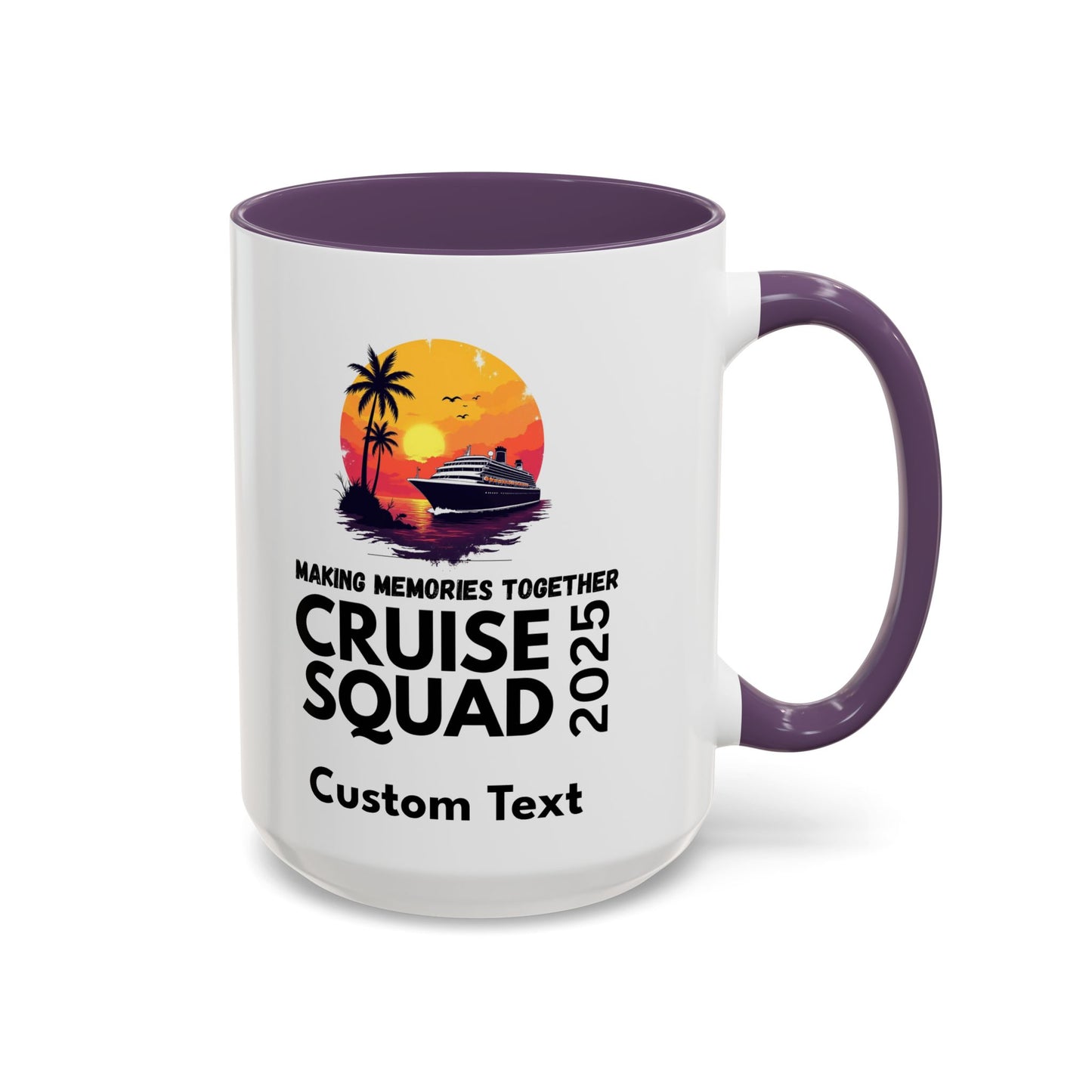 Personalized Cruise Squad Mug, Cruise Party Mug, Group Cruise Mug, Cruise 2025 Mug, Matching Cruise Mug, Family Travel Mug