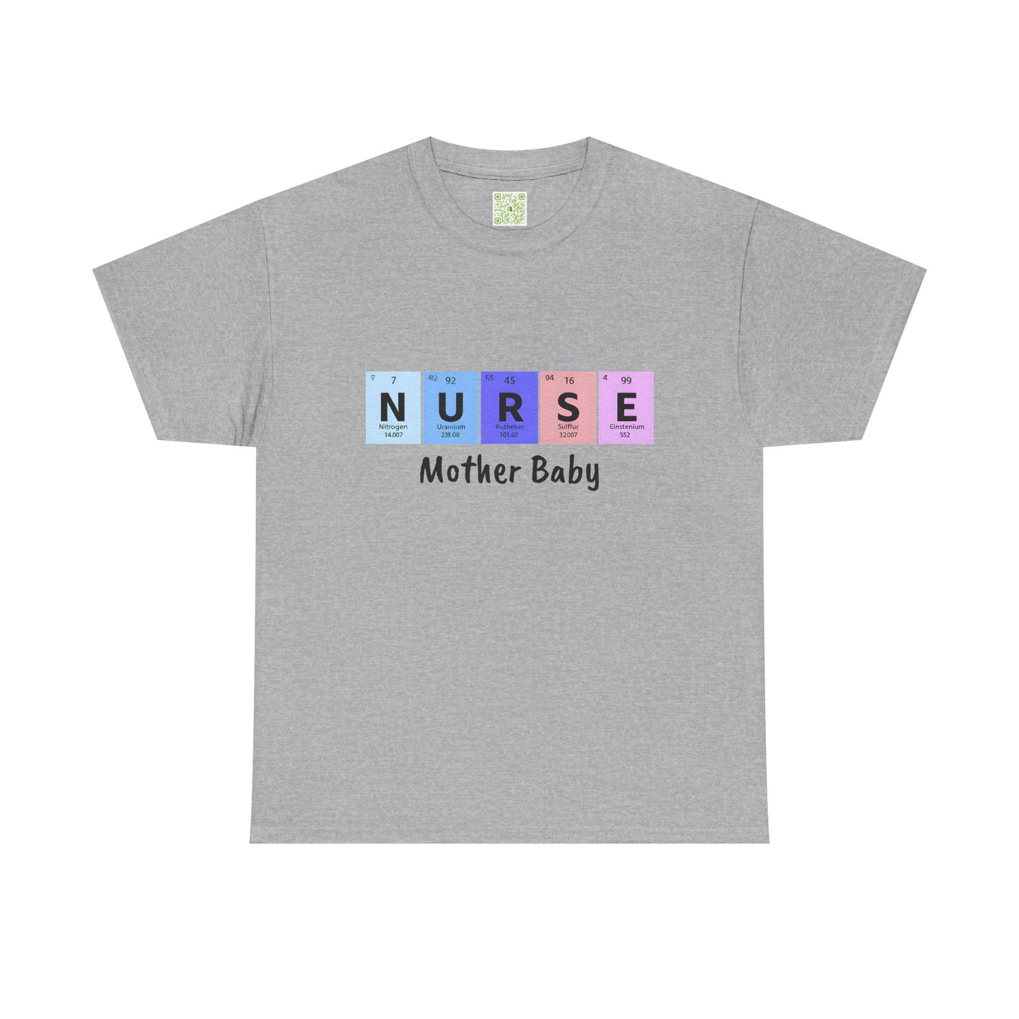 Postpartum Nurse Periodic Table Elements Tee,  Mother Baby Nurse Shirt, Nurse Practitioner, Unisex Tee Gift
