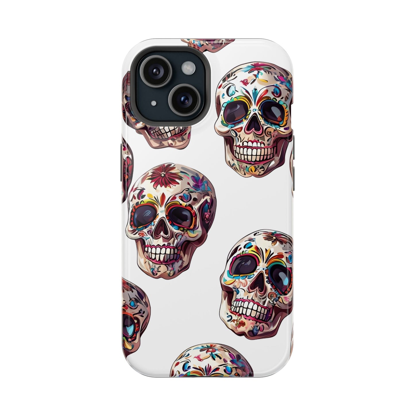Sugar Skull Phone Case, Dia De Los Muertos, Day Of The Dead, Mexican Tradition, Sugar Skull Art, Wireless Charger