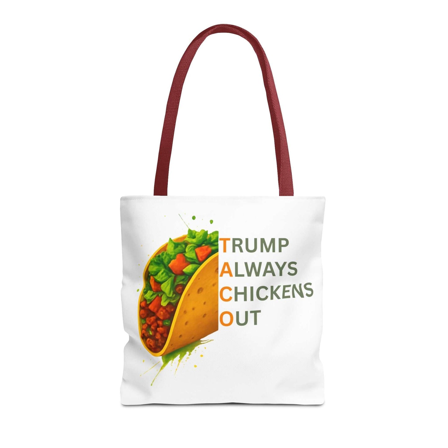 Trump Always Chickens Out TACO Tote, Subtle Anti Trump, Democrat Gift Tote, FDT Tote, Anti-MAGA, Political Tote
