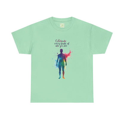 Enneagram Four Celebrate Every Shade Personality Tee, Celebrate Every Shade, Unisex Heavy Cotton, Self Growth, Individualist Tee