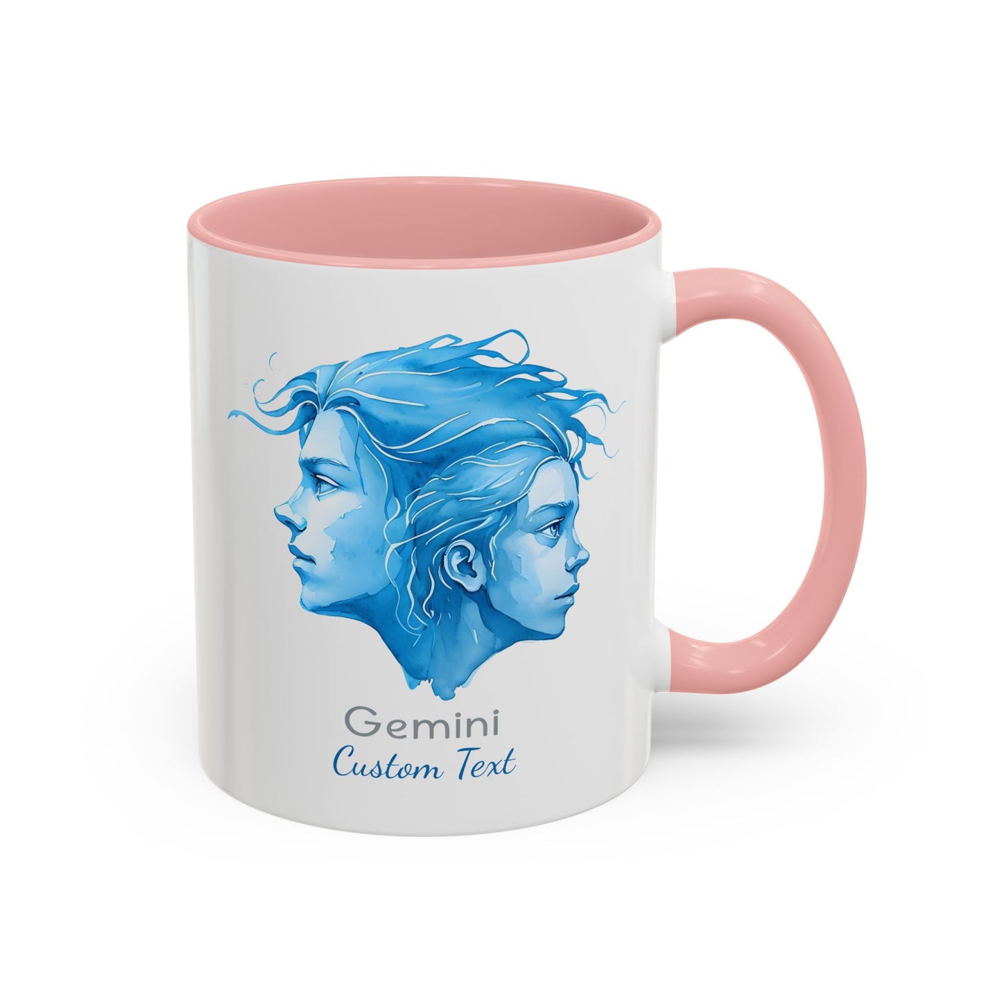 Personalized Gemini Accent Coffee Mug, Zodiac Mug, Astrology Mug, Gemini Birthday Gift, Gemini Zodiac Gift, Custom Zodiac Gift