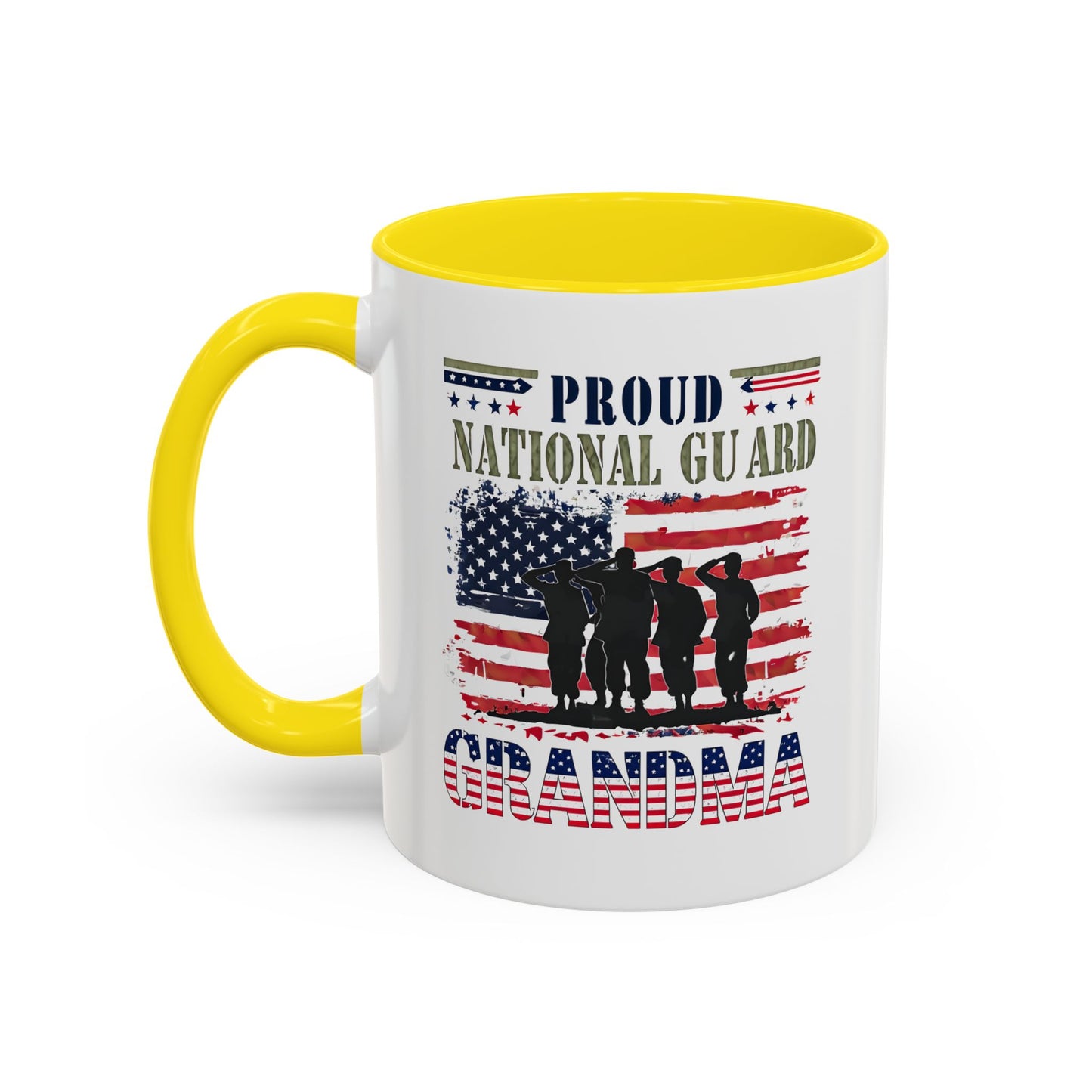 Patriotic National Guard Grandma Mug, Army National Guard, Gift for Heroes, Veteran Appreciation, Military Family Gift