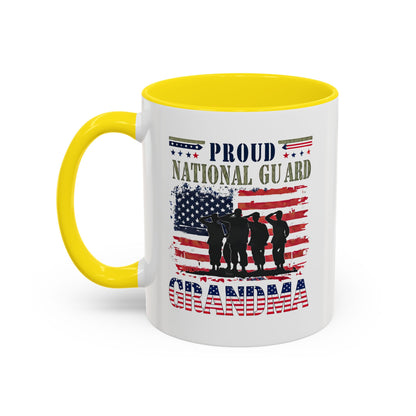 Patriotic National Guard Grandma Mug, Army National Guard, Gift for Heroes, Veteran Appreciation, Military Family Gift