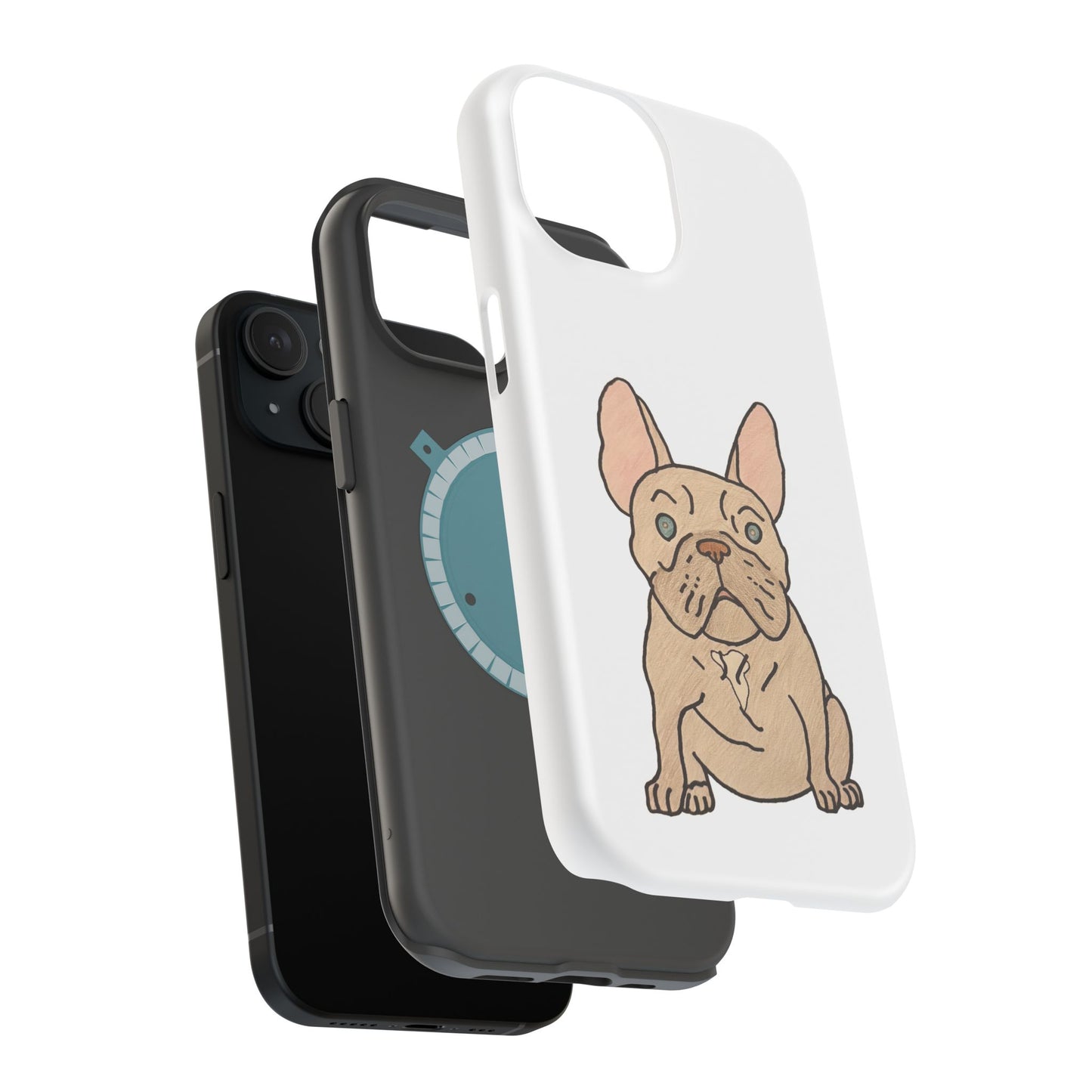 French Bulldog Magnetic Tough Case, Cute Pet Phone Cover, Dog Lover Gift, MagSafe Phone Protector, Unique Phone Accessory
