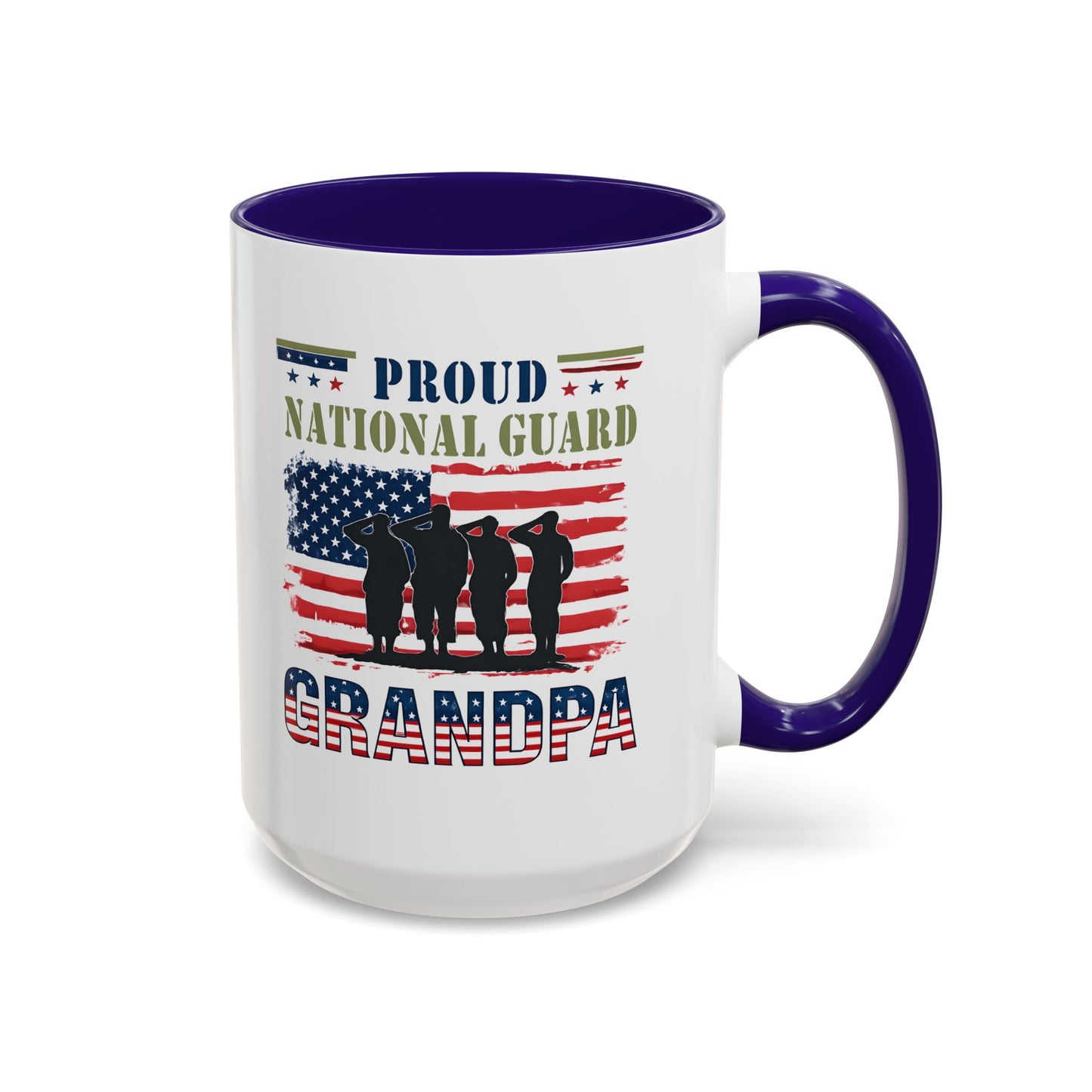 National Guard, Proud Grandpa Coffee Mug, Veteran Appreciation, Gift for Heroes, Military Family Gift