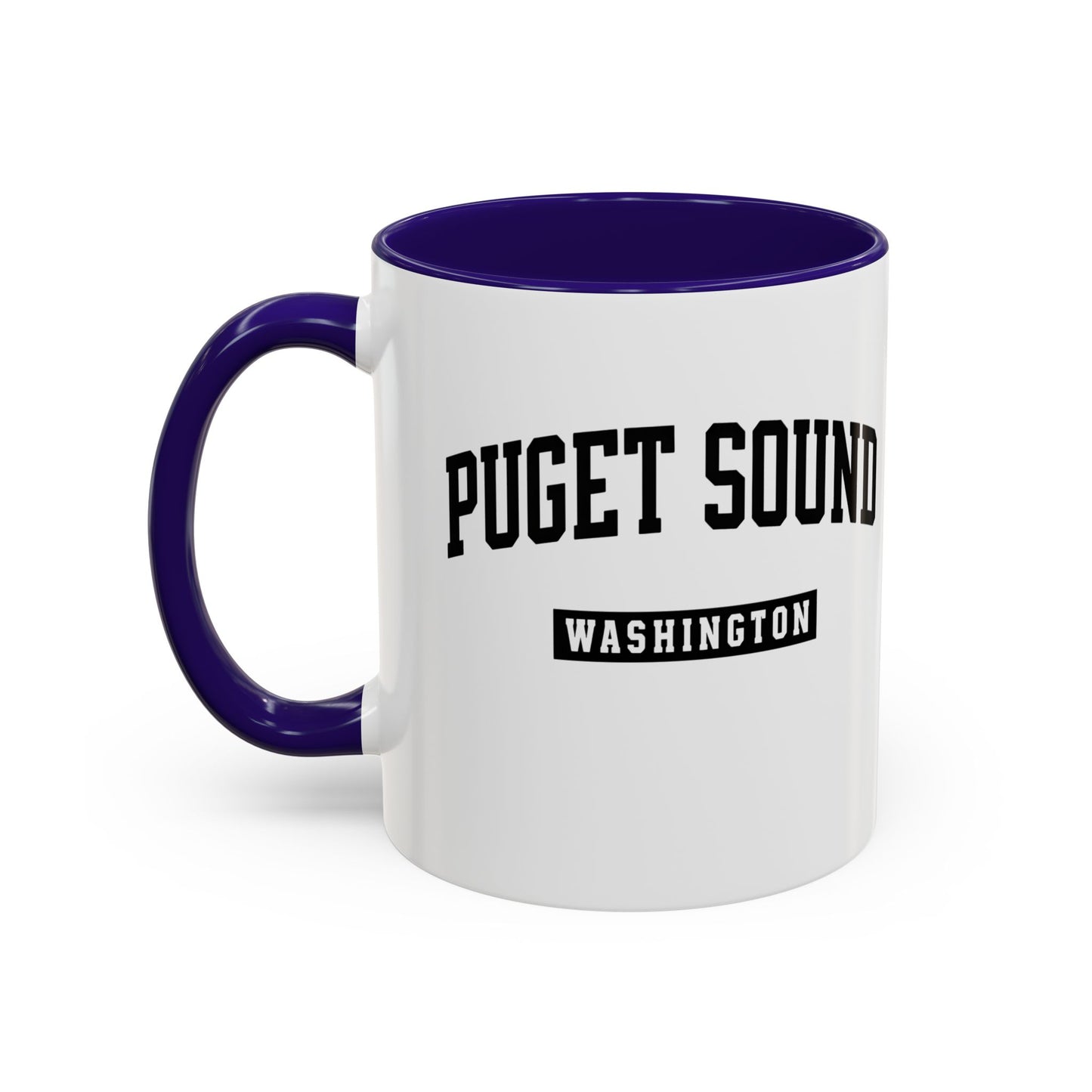 Seattle, Tacoma, Puget Sound Washington Accent Coffee Mug, Tacoma, Puget Sound Gift, Puget Sound WA, Washington Souvenir, Puget Sound Mug