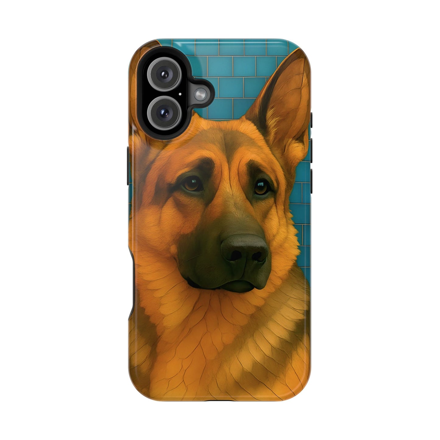 German Shepherd Mosaic Phone Case, German Shepherd Mom Gift, Dog Phone Case, Pet Gift, Dog Lover Present, iPhone Dog Case