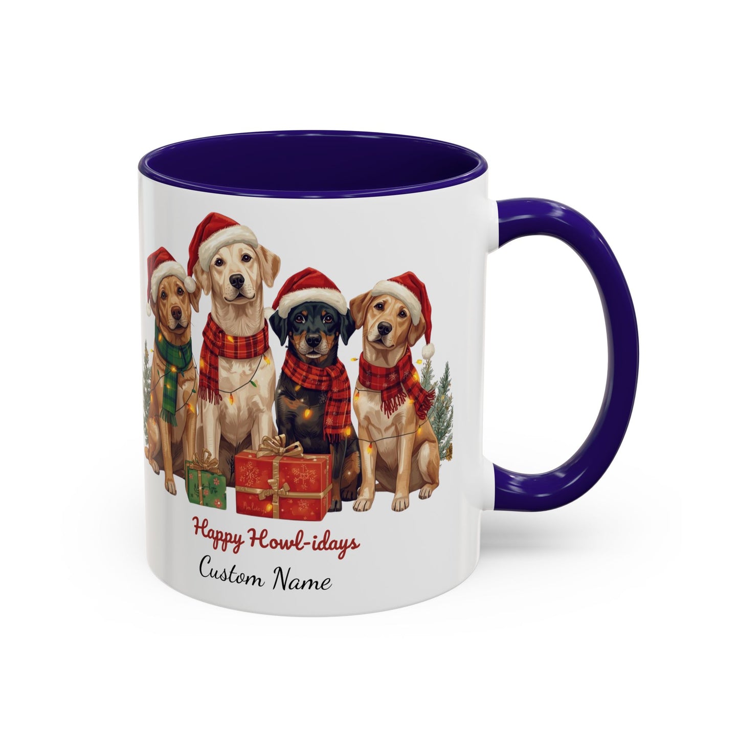 Festive Dog Mug, Dog Christmas Mug, Cute Christmas Dog, Custom Dog Mug, Holiday Spirit, Merry Christmas, Family Xmas Mug