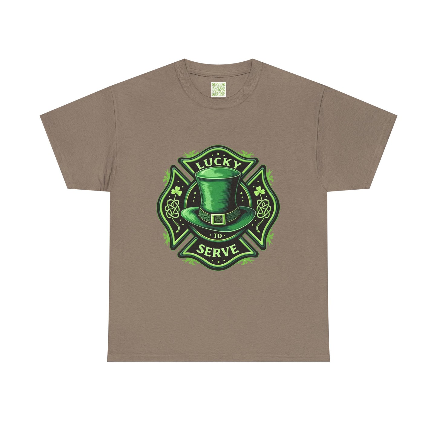 Firefighting Lucky to Serve Tee, Firefighter Gift, Shamrock Tee, St Patrick's Firefighter Day Tee, Fireman Shirt, Firemen Gift