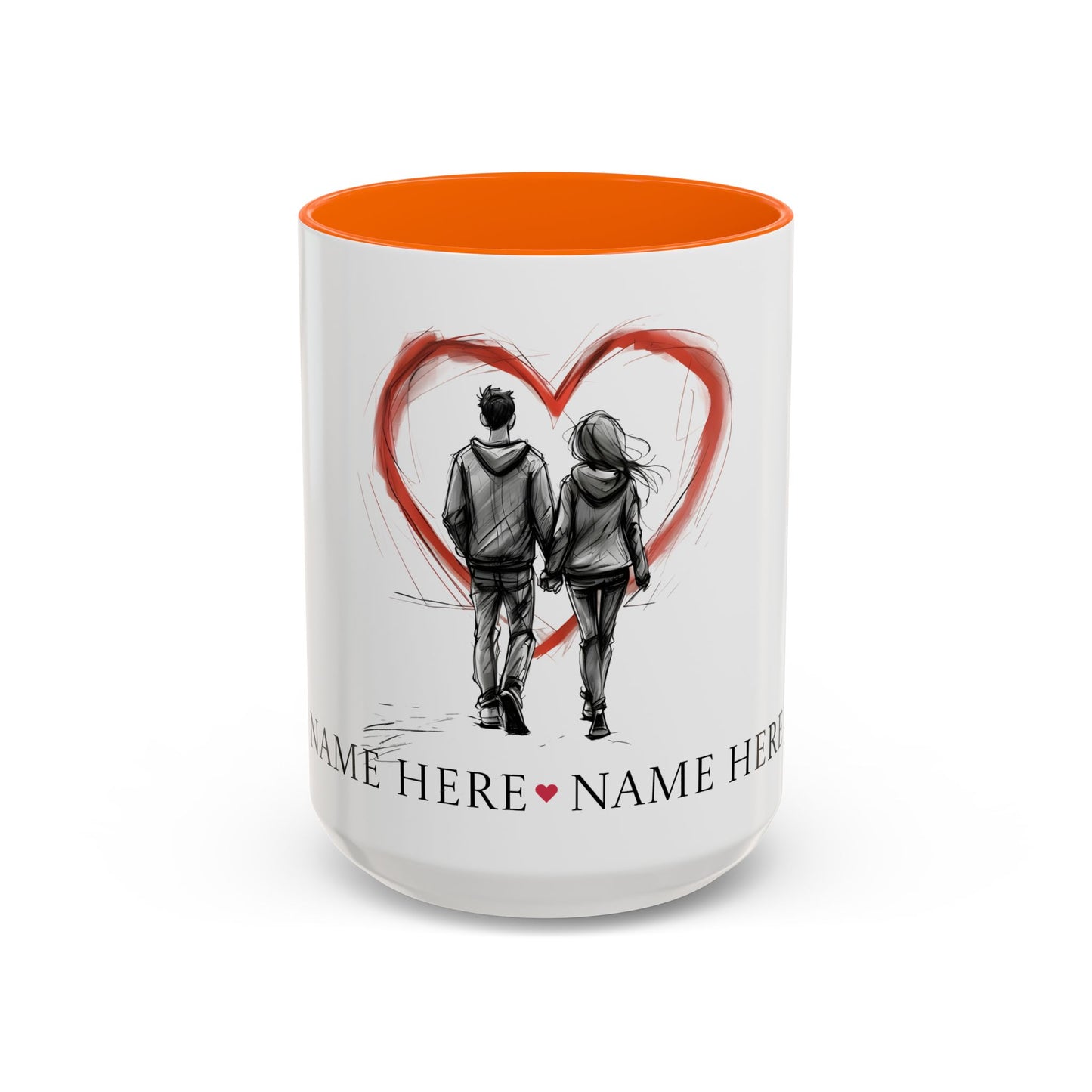 Customized Love Mugs for Two - A Romantic Home Accent for Coffee Connoisseurs - Unique Home Decor, Valentines Day Present