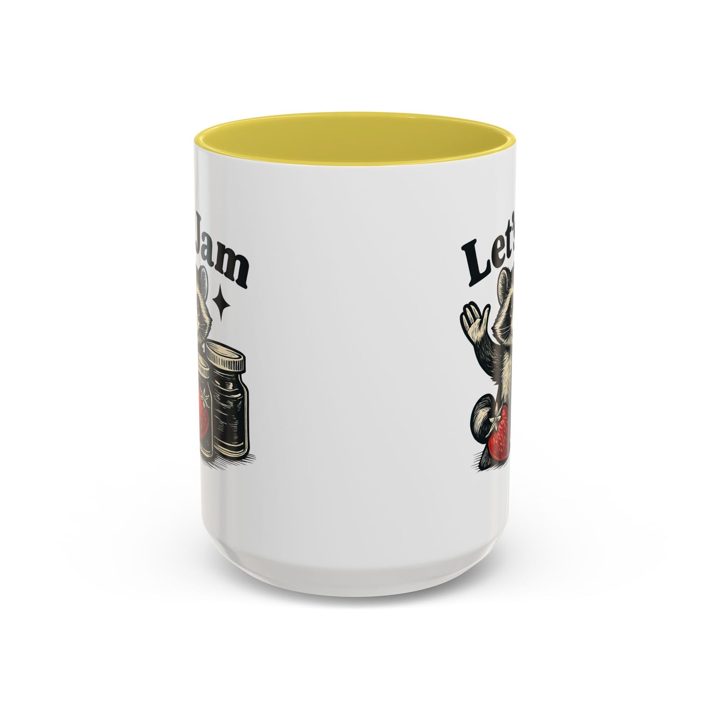 Racoon Mug, Racoon Gifts, Let's Jam Coffee Mug, Strawberry Mug, Cute Summer Mug, Raccoon Strawberry Mug, Funny Raccoon Mug, Trending Now