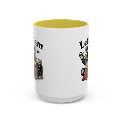 Racoon Mug, Racoon Gifts, Let's Jam Coffee Mug, Strawberry Mug, Cute Summer Mug, Raccoon Strawberry Mug, Funny Raccoon Mug, Trending Now