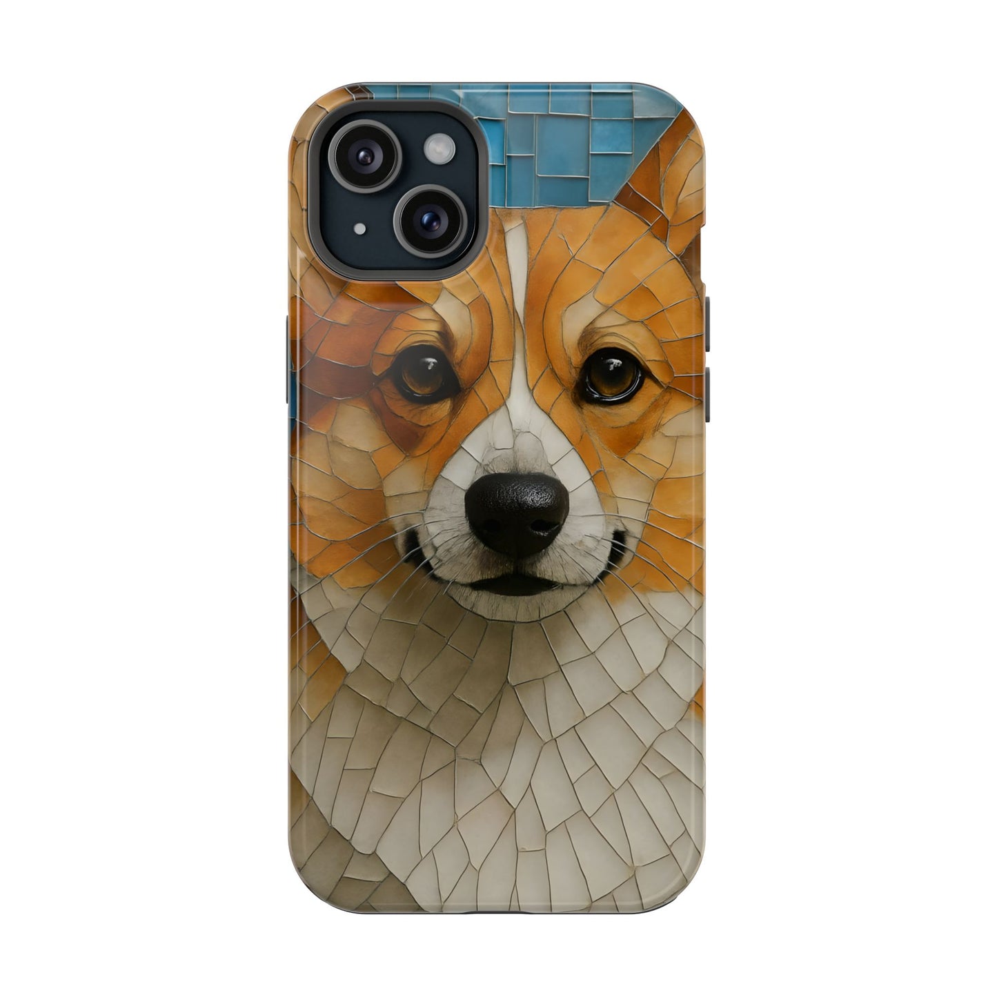 Corgi Mosaic Magnetic Tough Phone Case, Corgi Phone Case, Pembroke Welsh Corgi, Dog iPhone Case, Pet Phone Case