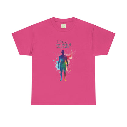 Enneagram Four Celebrate Every Shade Personality Tee, Celebrate Every Shade, Unisex Heavy Cotton, Self Growth, Individualist Tee