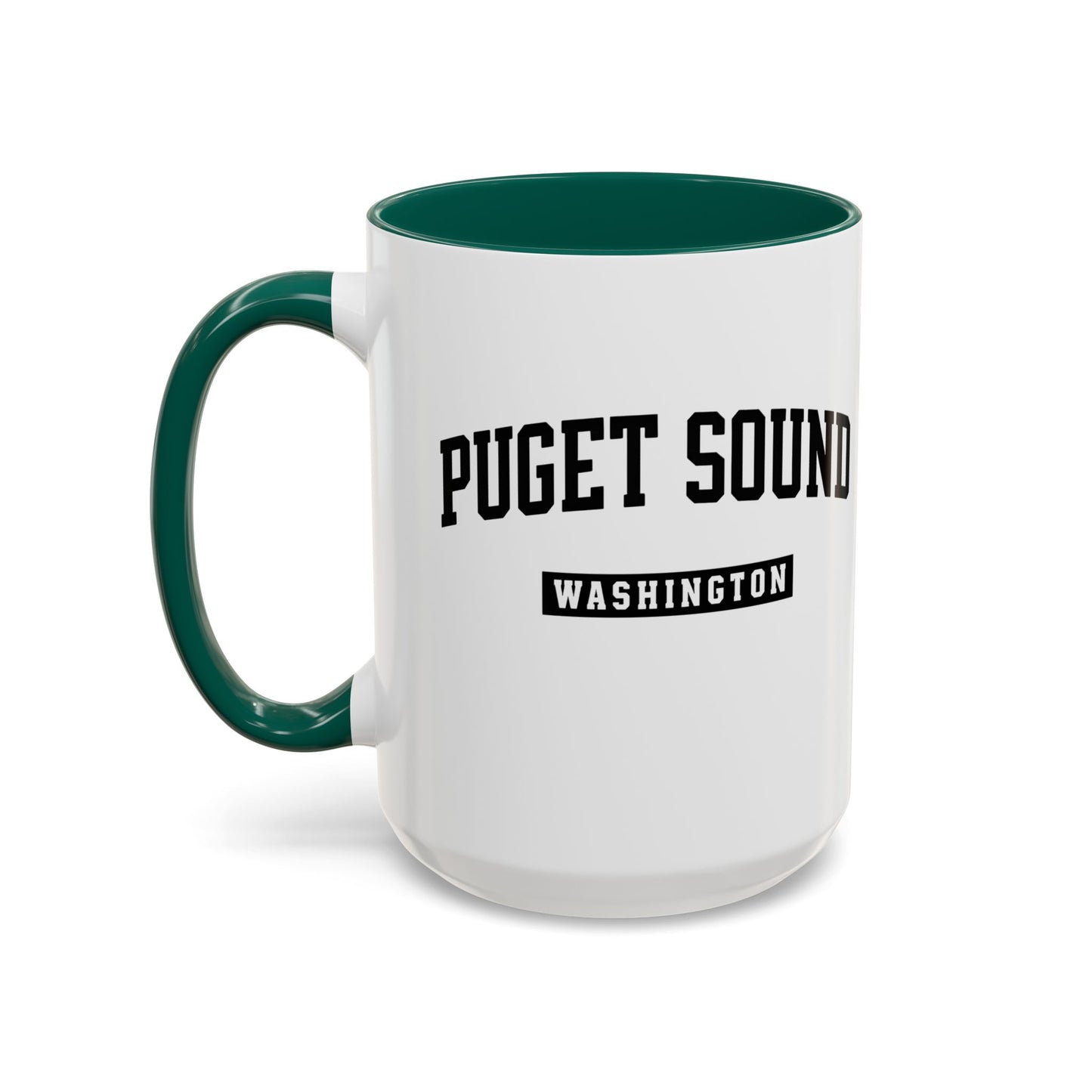 Seattle, Tacoma, Puget Sound Washington Accent Coffee Mug, Tacoma, Puget Sound Gift, Puget Sound WA, Washington Souvenir, Puget Sound Mug