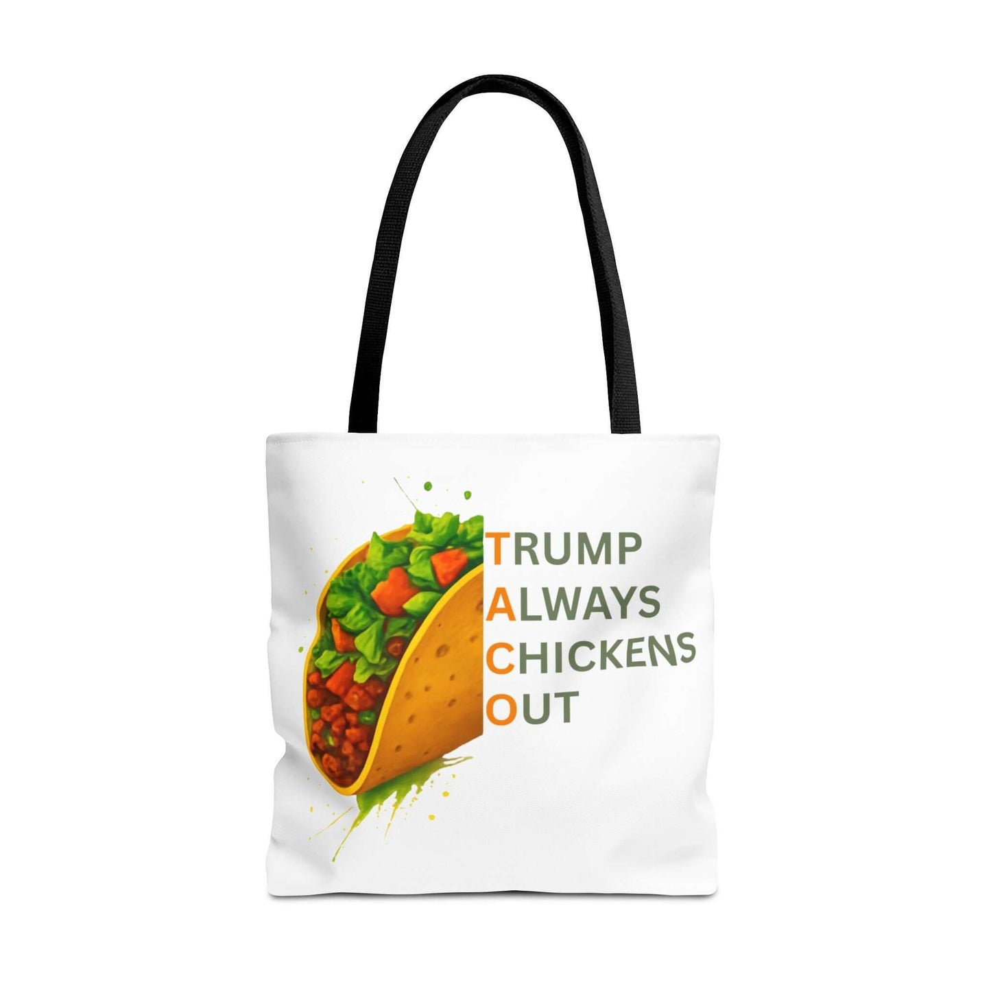 Trump Always Chickens Out TACO Tote, Subtle Anti Trump, Democrat Gift Tote, FDT Tote, Anti-MAGA, Political Tote