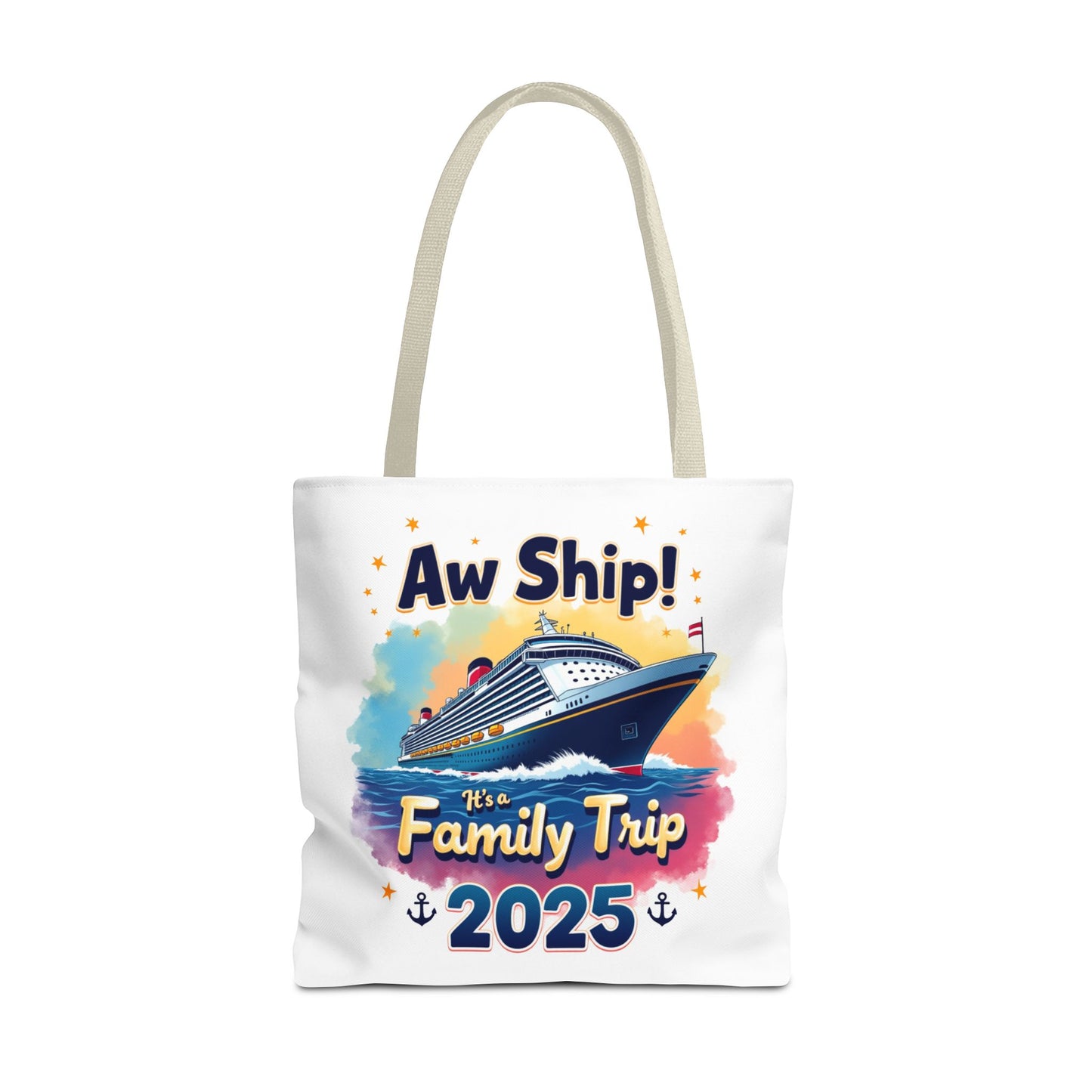 Aw Ship Family Cruise Tote Bag, Family Vacation 2025, Custom Travel Shirt, Cruise Squad 2025, Cruise Mode On, Cruise Life Shirt
