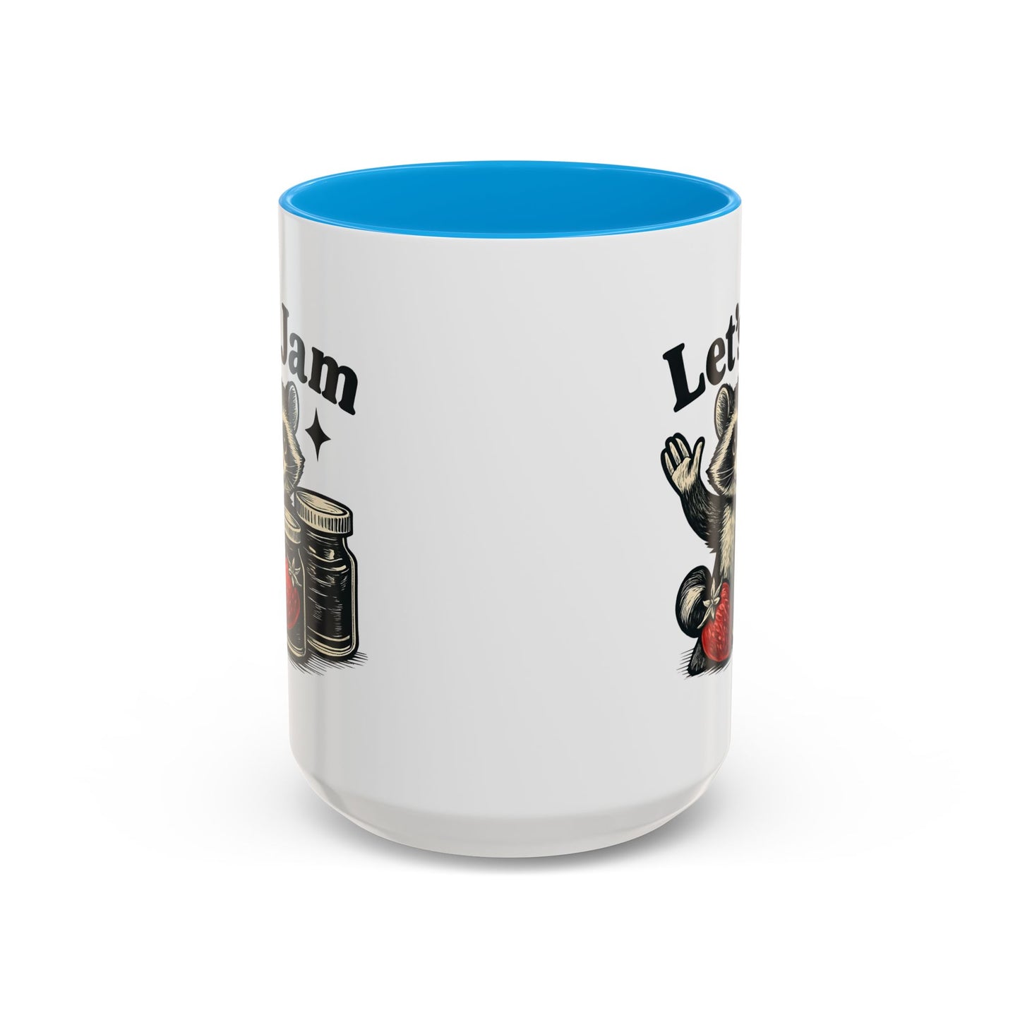 Racoon Mug, Racoon Gifts, Let's Jam Coffee Mug, Strawberry Mug, Cute Summer Mug, Raccoon Strawberry Mug, Funny Raccoon Mug, Trending Now