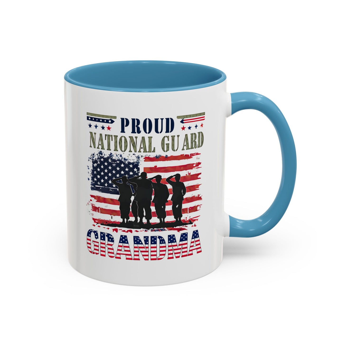 Patriotic National Guard Grandma Mug, Army National Guard, Gift for Heroes, Veteran Appreciation, Military Family Gift