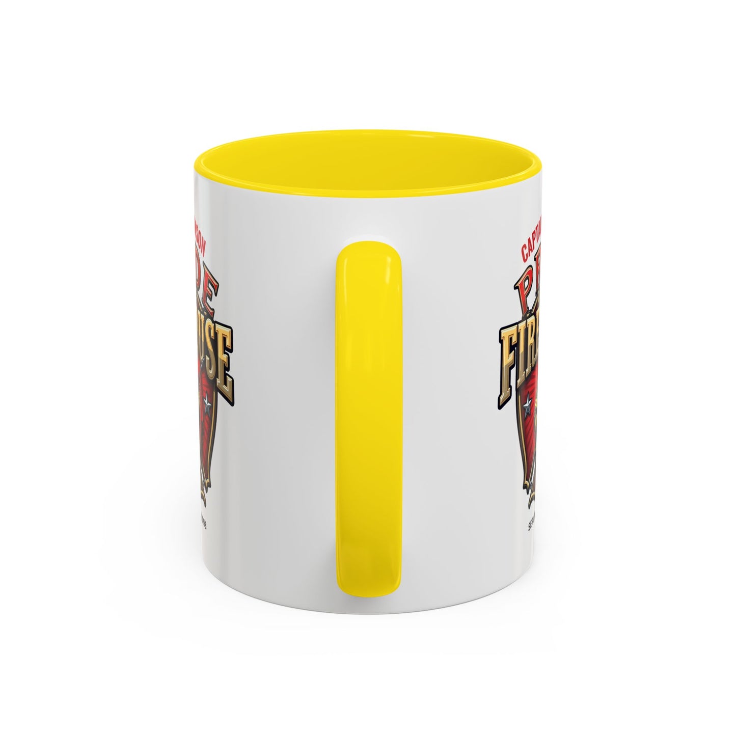 Personalized Pride of the Firehouse Shield Mug, Fire Department, Fire Fighter Gift, Firefighter Mug, Firefighter Dad Gift