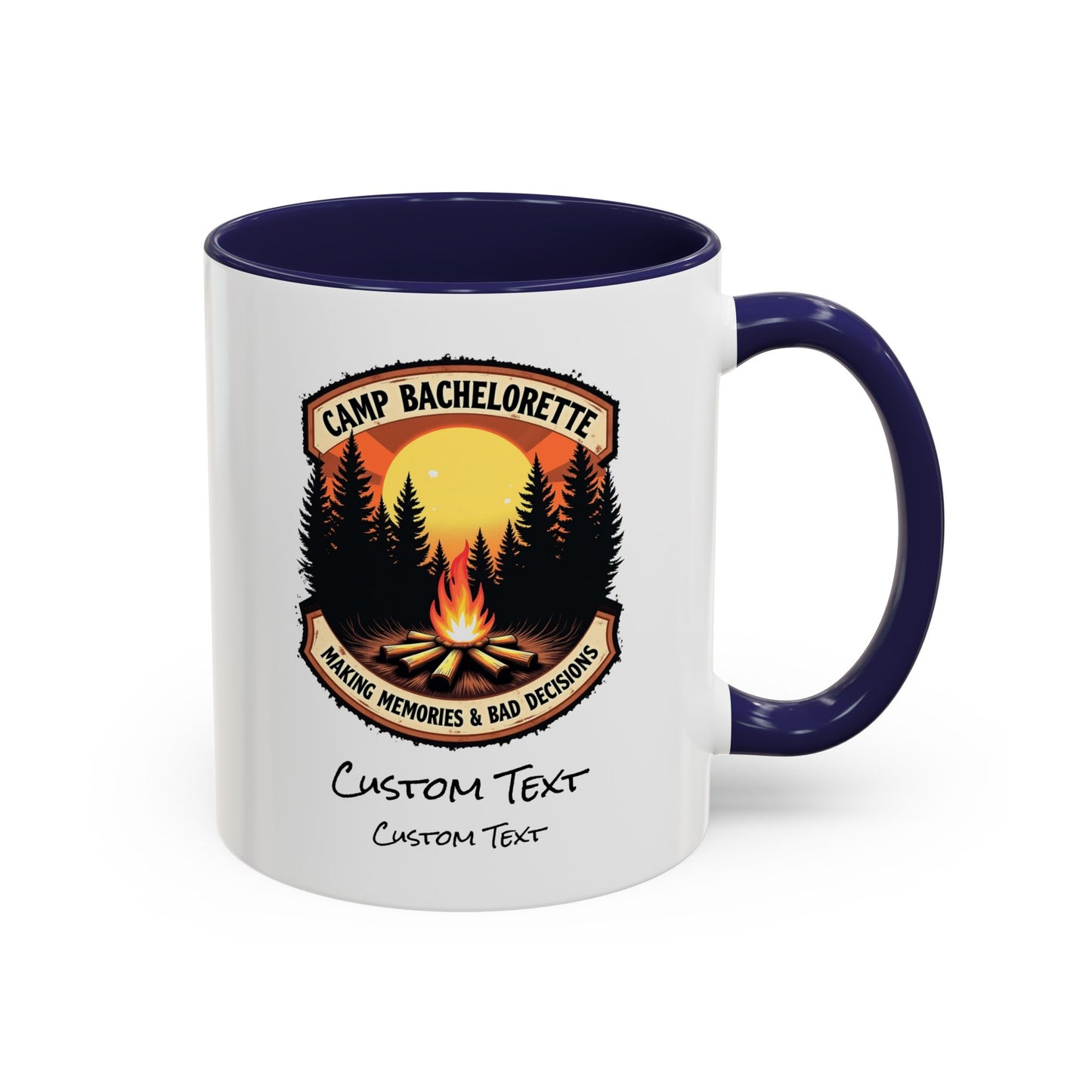 Personalized Camp Bachelorette Coffee Mug, Camp Bride Mug, Camp Bach Mug, Bride Tribe, Hen Party Favors, Custom Text