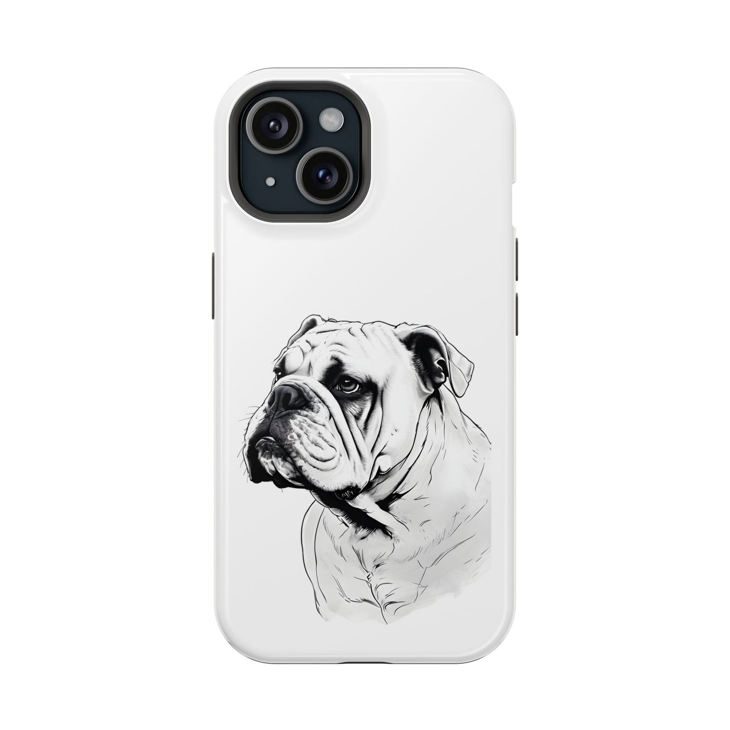 Bulldog Magnetic Tough Cases - Durable Phone Protection, Pet Lovers Gift, Animal Accessories, Unique Design, Personalized Tech