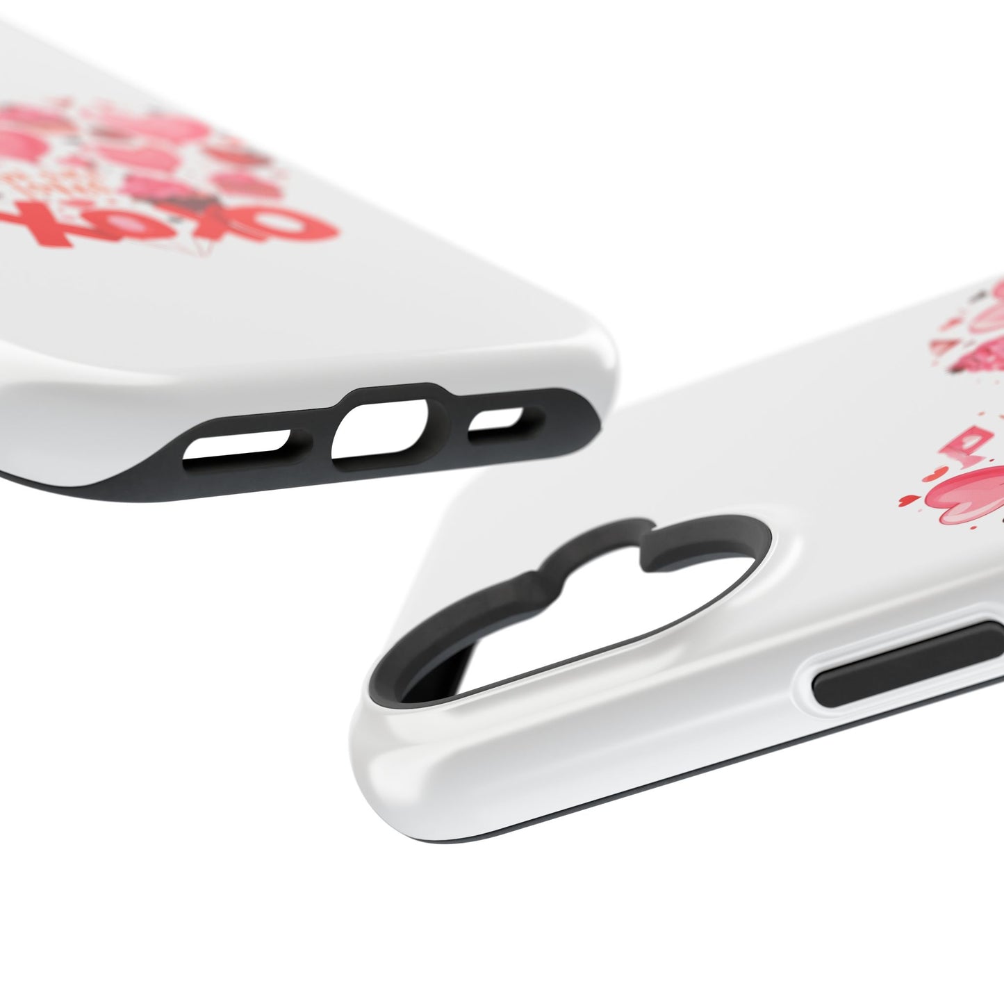 Valentine's Day Magnetic Tough Cases, Cute Phone Cover, Gift for Her, Love Heart Design, Personalizable Tech Accessory