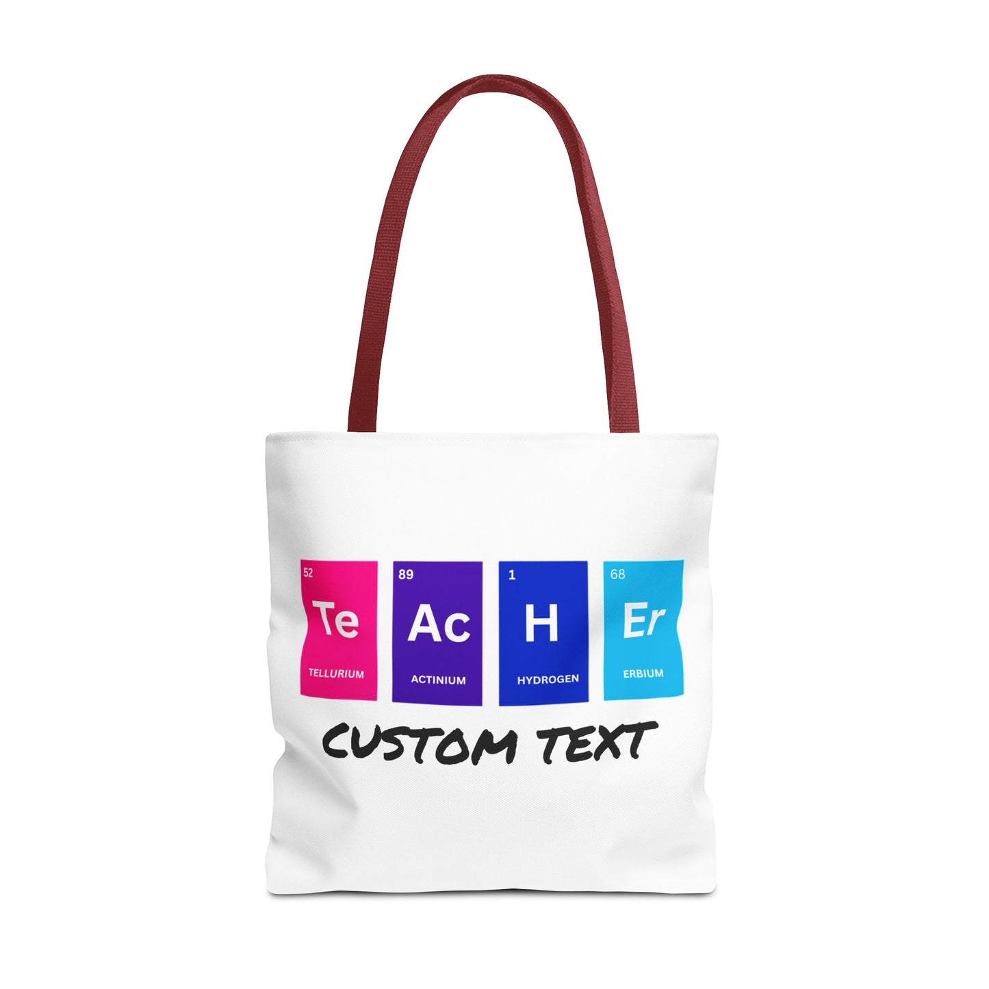 Personalized Science Teacher Tote, Periodic Table Tote, Chemist Tote, Chemistry Teacher, Science Gift, Teacher Appreciation