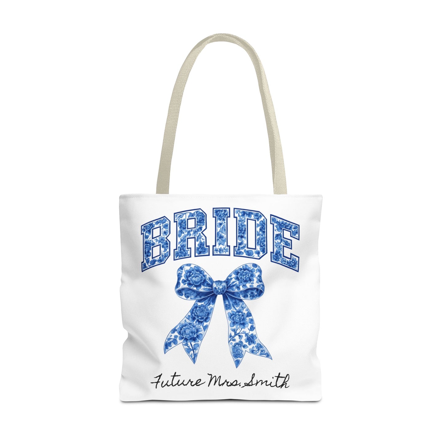 Bridal Tote Bag, Future Mrs. Smith Gift, Wedding Planning, Bride-to-Be Accessory, Personalized Bridal Shower Favor