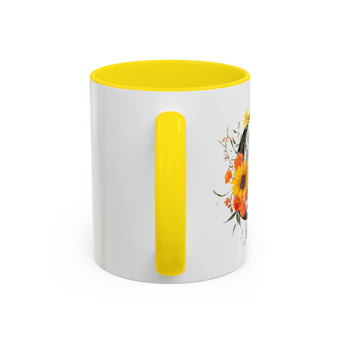 Personalized Floral Monogram - Letter G - Elegant Accent Coffee Mug – Personalized Mothers Day Gift