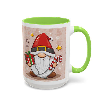 Ho Ho Santa Gnome Christmas Mug, Cute Holiday Coffee Cup, Festive Hot Cocoa Mug, Gnome Lover Christmas Gift, Cozy Winter Drinkware for Holiday Cheer