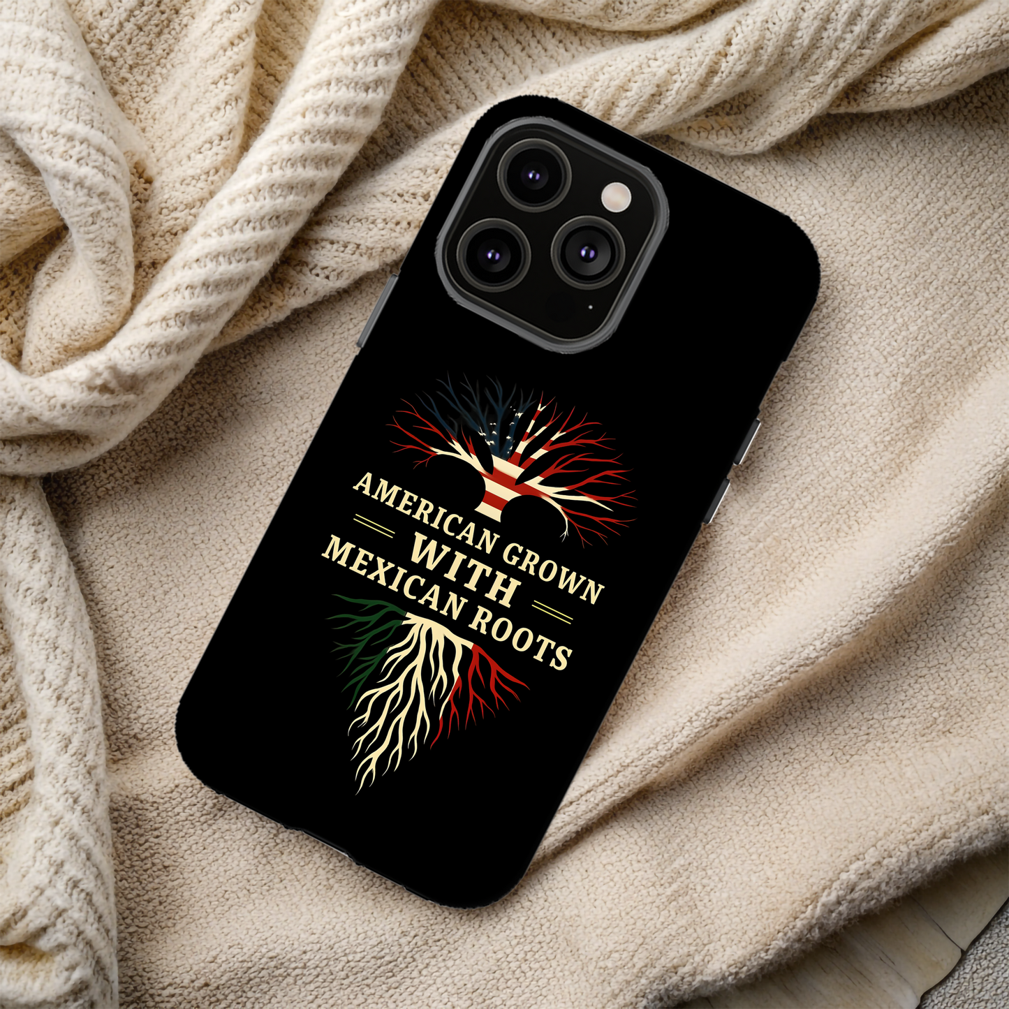 American Grown Magnetic Phone Case, Custom Tough Phone Cover, Unique Phone Accessory, Gift for Her, Multicultural Pride