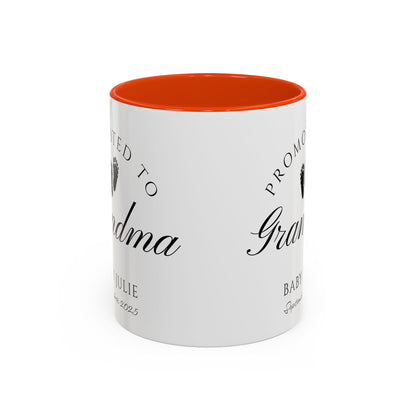 Promoted to Grandma Mug, Pregnancy Announcement Coffee Cup, Baby Reveal Gift, New Grandparent Mug, Grandma to Be Gift, Custom Baby Announcement