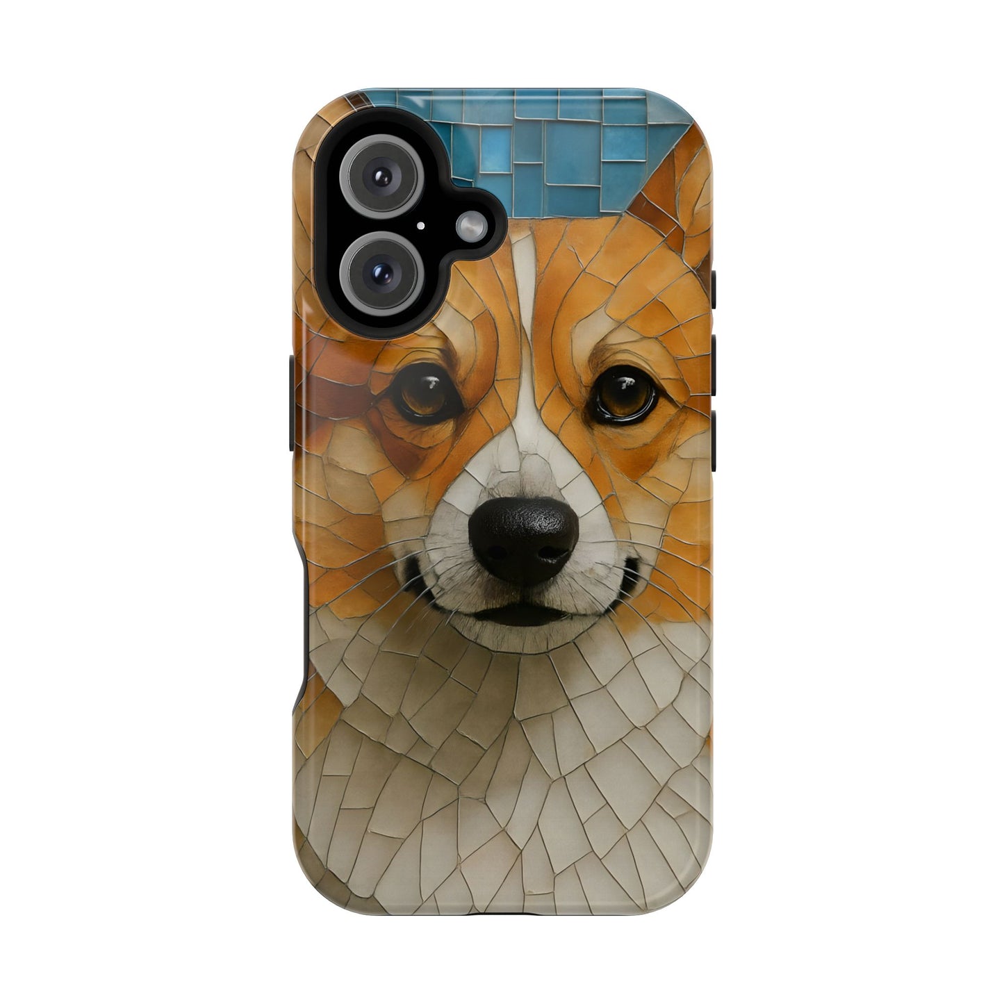 Corgi Mosaic Magnetic Tough Phone Case, Corgi Phone Case, Pembroke Welsh Corgi, Dog iPhone Case, Pet Phone Case