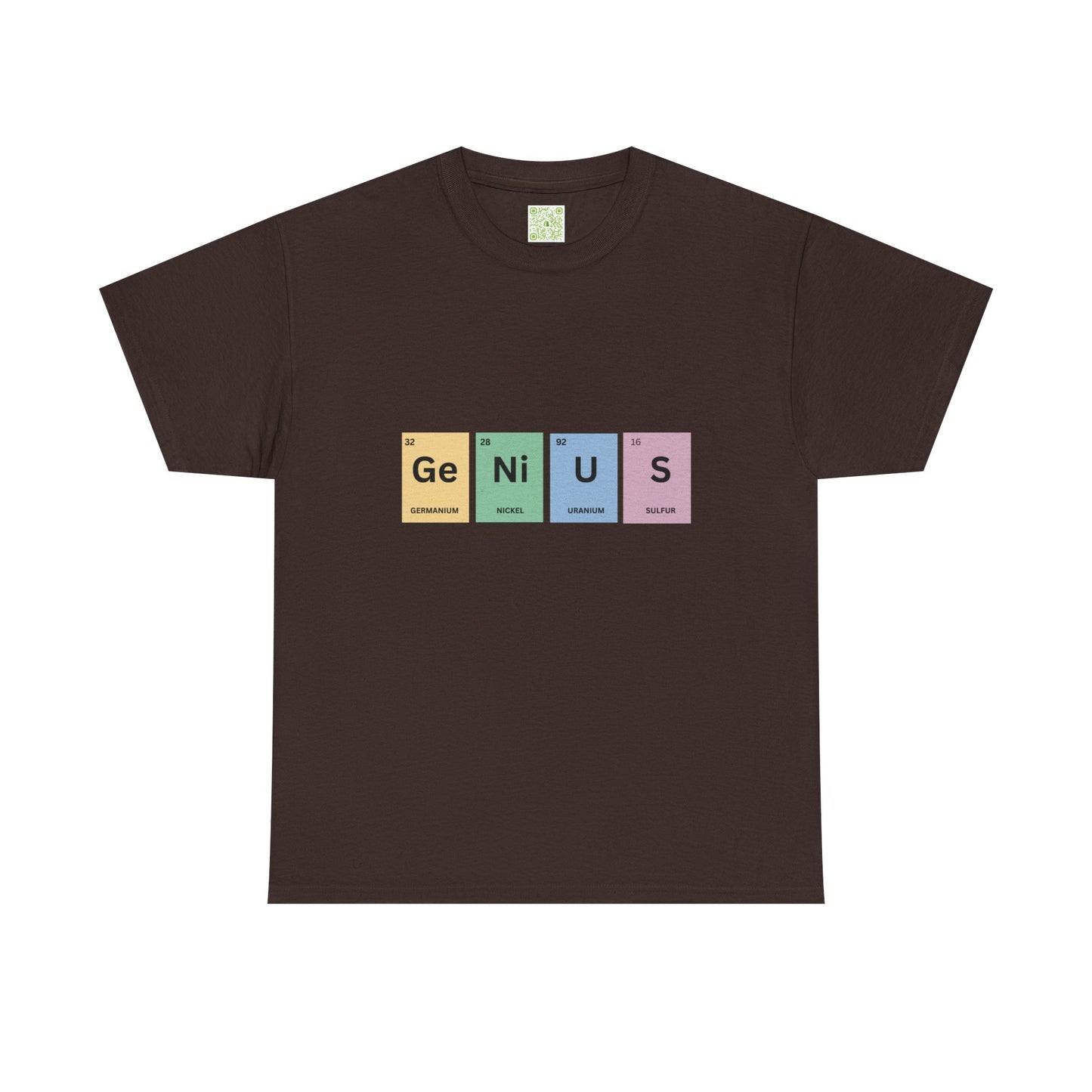 Genius Periodic Table Tee, Chemistry T-shirt, Periodic Table Shirt, Science Lover, Nerdy T-shirt, Funny Science Shirt
