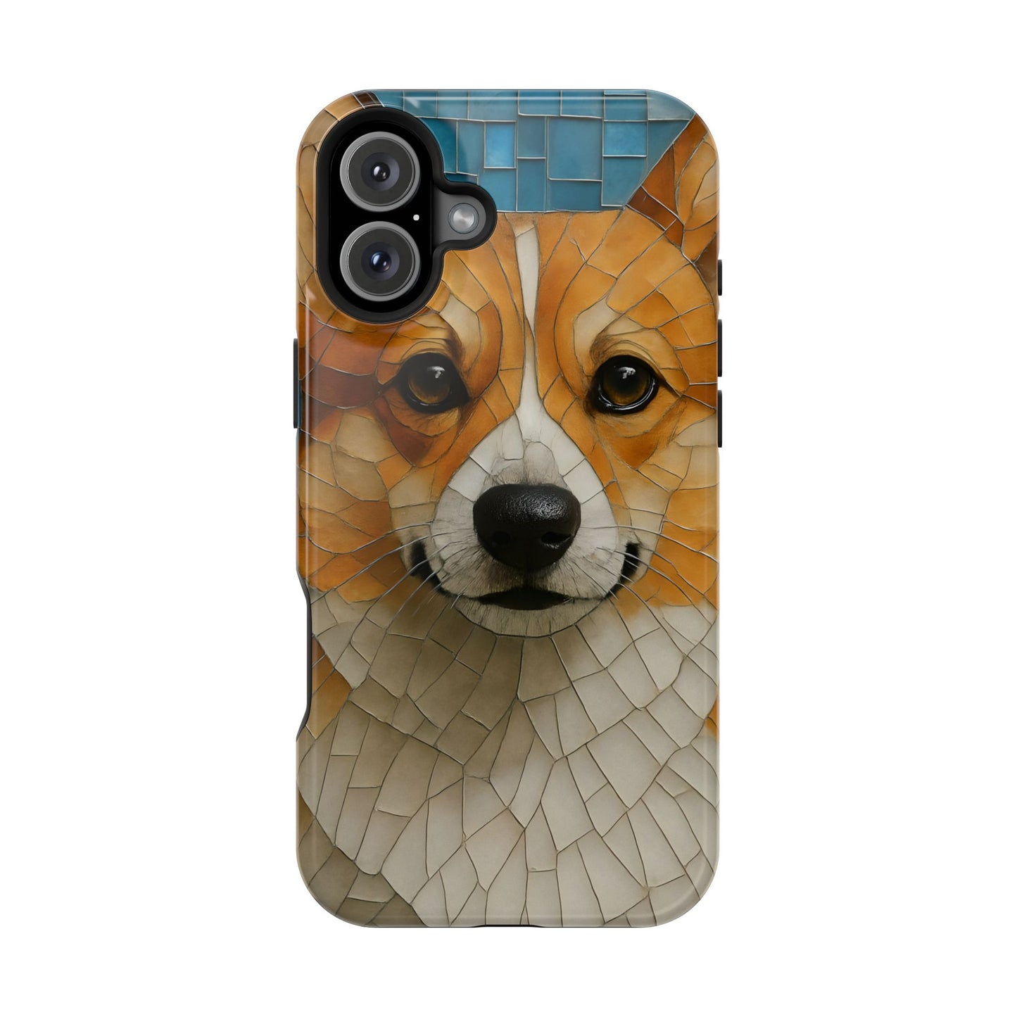 Corgi Mosaic Magnetic Tough Phone Case, Corgi Phone Case, Pembroke Welsh Corgi, Dog iPhone Case, Pet Phone Case