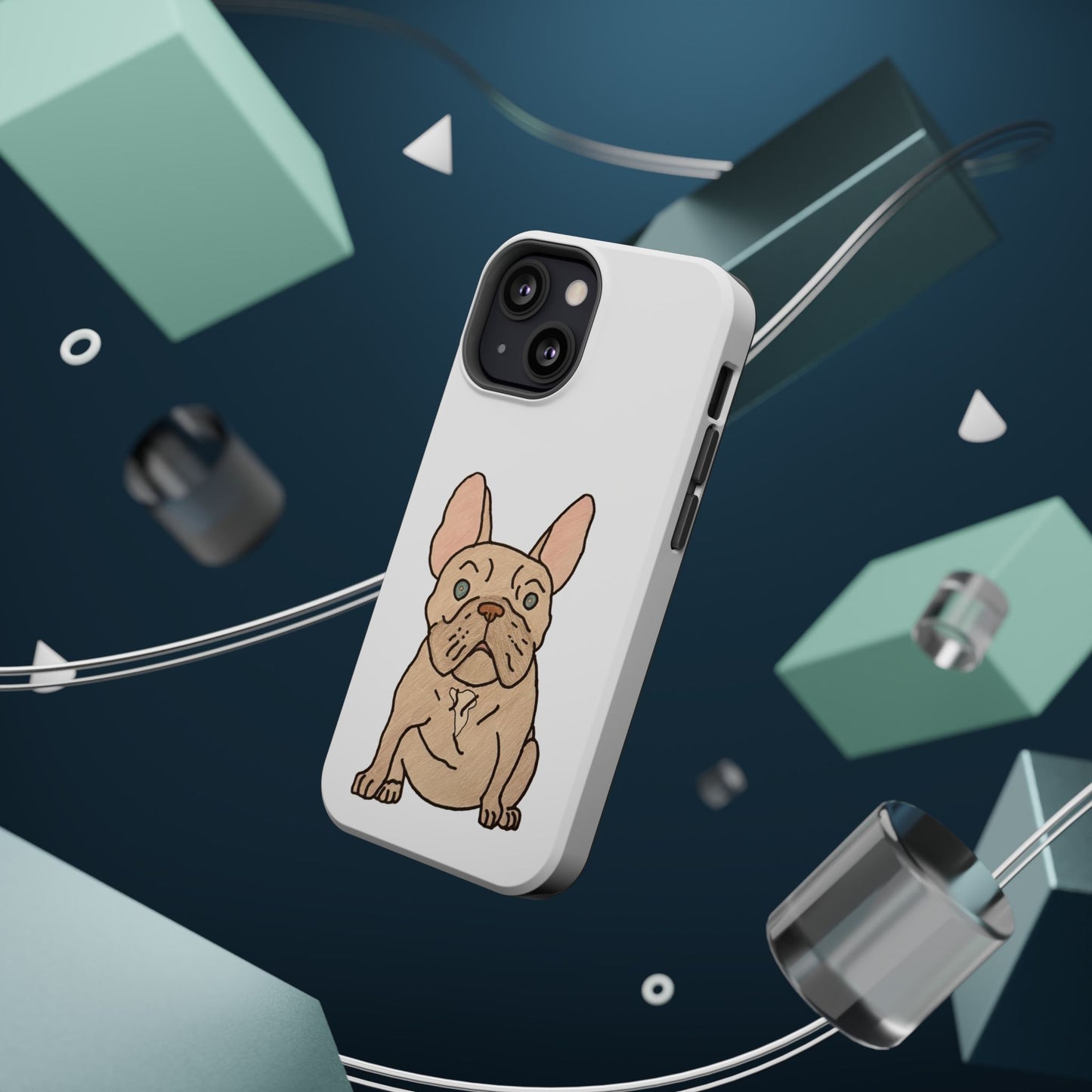 French Bulldog Magnetic Tough Case, Cute Pet Phone Cover, Dog Lover Gift, MagSafe Phone Protector, Unique Phone Accessory