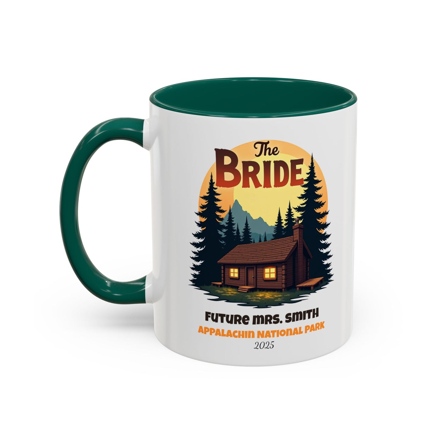 Camp Bride Accent Coffee Mug, Hen Party Favors, Bachelorette Cup, Girls Trip Gifts, Camp Bach, Bride Tribe