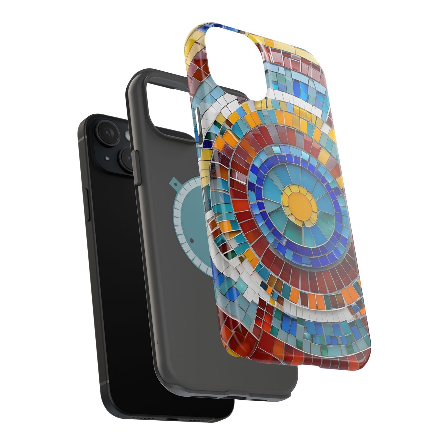Vibrant Mosaic  iPhone Case - Colorful iPhone Cover, Unique Phone Accessory, MegSafe iPhone cover