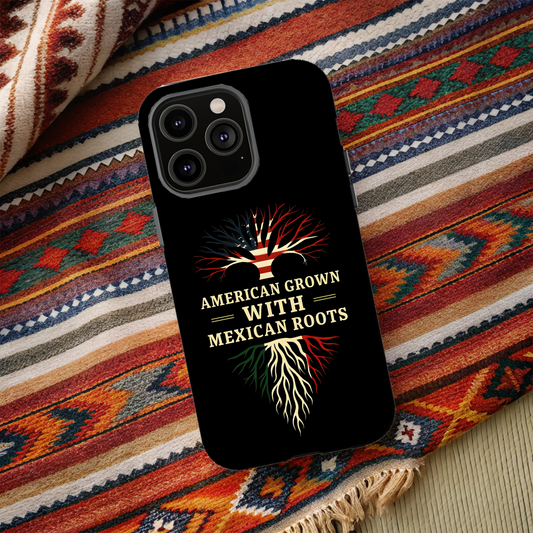 American Grown Magnetic Phone Case, Custom Tough Phone Cover, Unique Phone Accessory, Gift for Her, Multicultural Pride