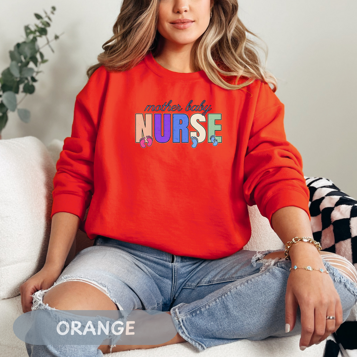 Postpartum Nurse Sweatshirt, Mother Baby Unit RN Top, MBU Crew Neck, Maternal Unit Sweater, Maternity Nurse Gift