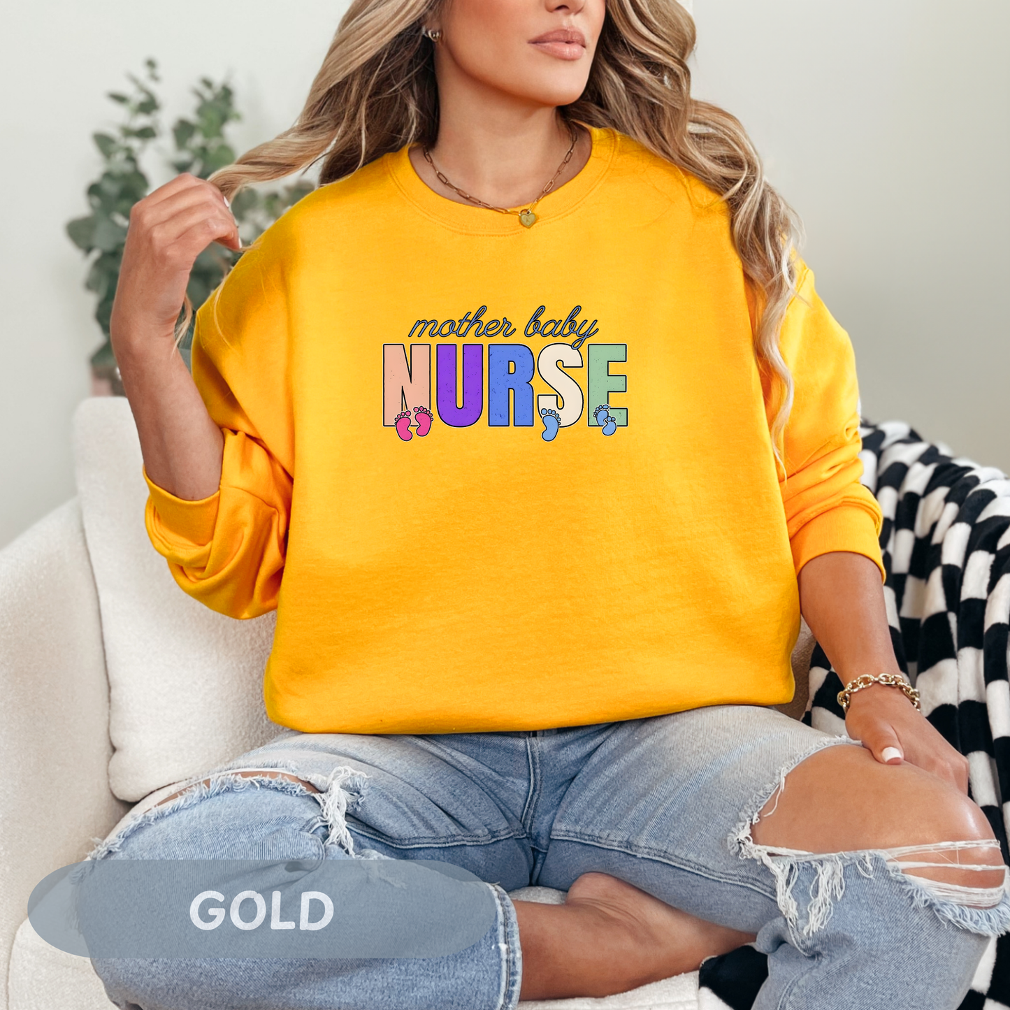 Postpartum Nurse Sweatshirt, Mother Baby Unit RN Top, MBU Crew Neck, Maternal Unit Sweater, Maternity Nurse Gift