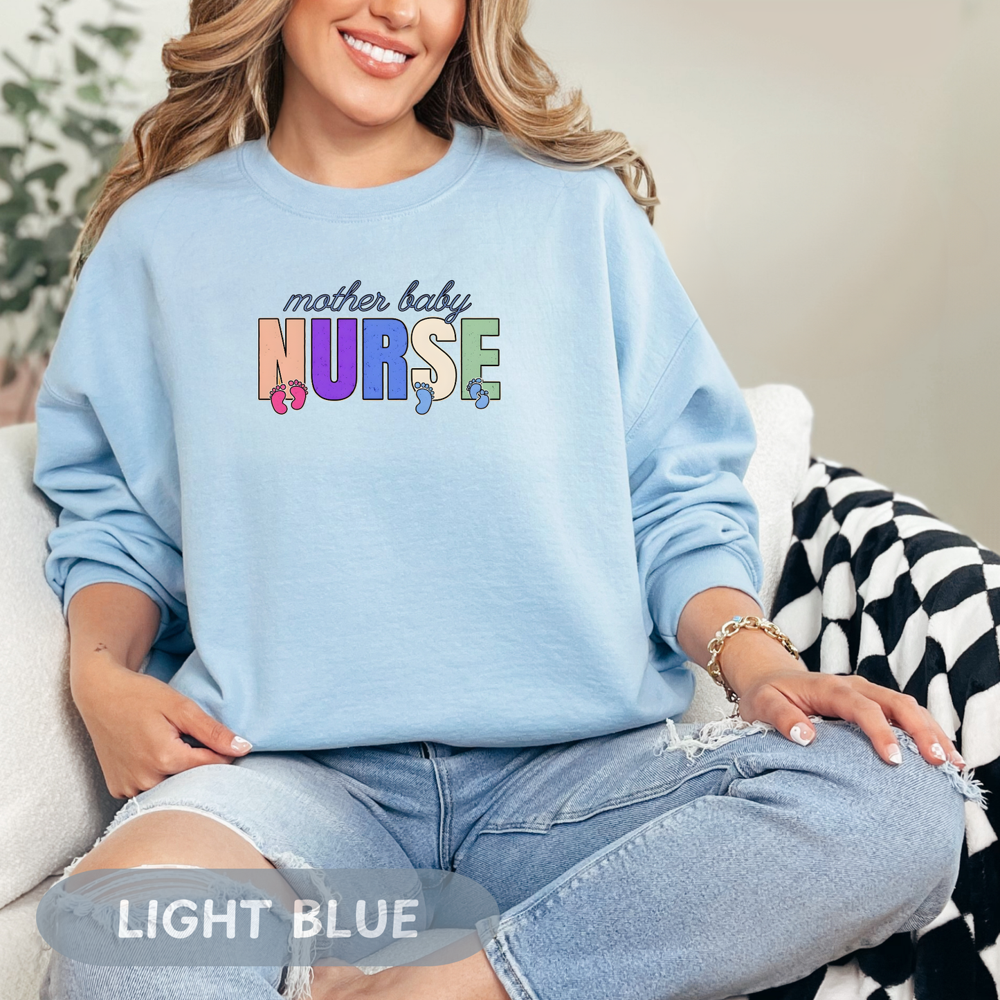 Postpartum Nurse Sweatshirt, Mother Baby Unit RN Top, MBU Crew Neck, Maternal Unit Sweater, Maternity Nurse Gift