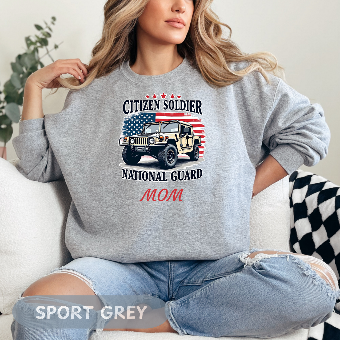 Personalized Citizen Soldier Sweatshirt, National Guard Shirt, Army National Guard Gift, Proud Army Mom, Army Dad Shirt