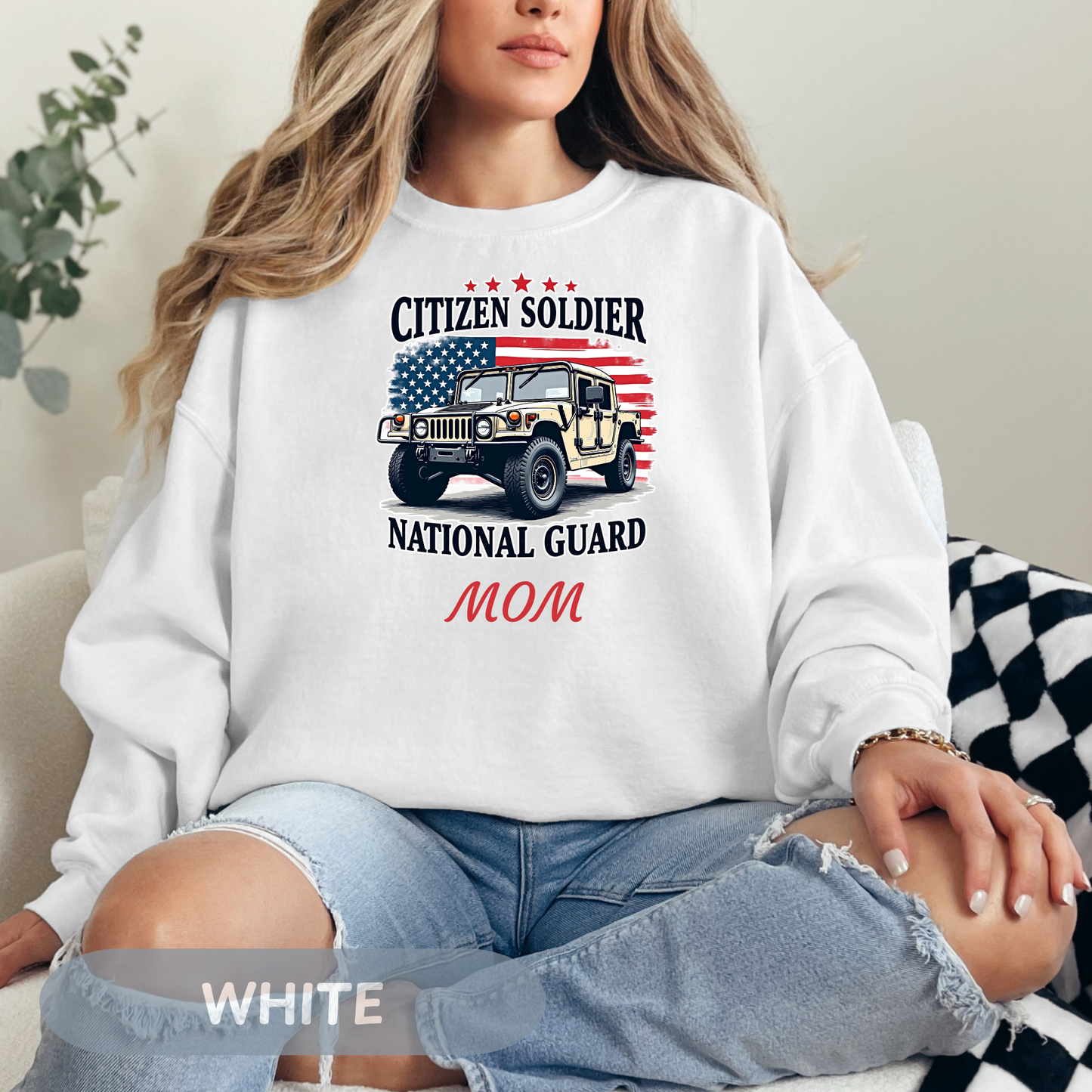 Personalized Citizen Soldier Sweatshirt, National Guard Shirt, Army National Guard Gift, Proud Army Mom, Army Dad Shirt