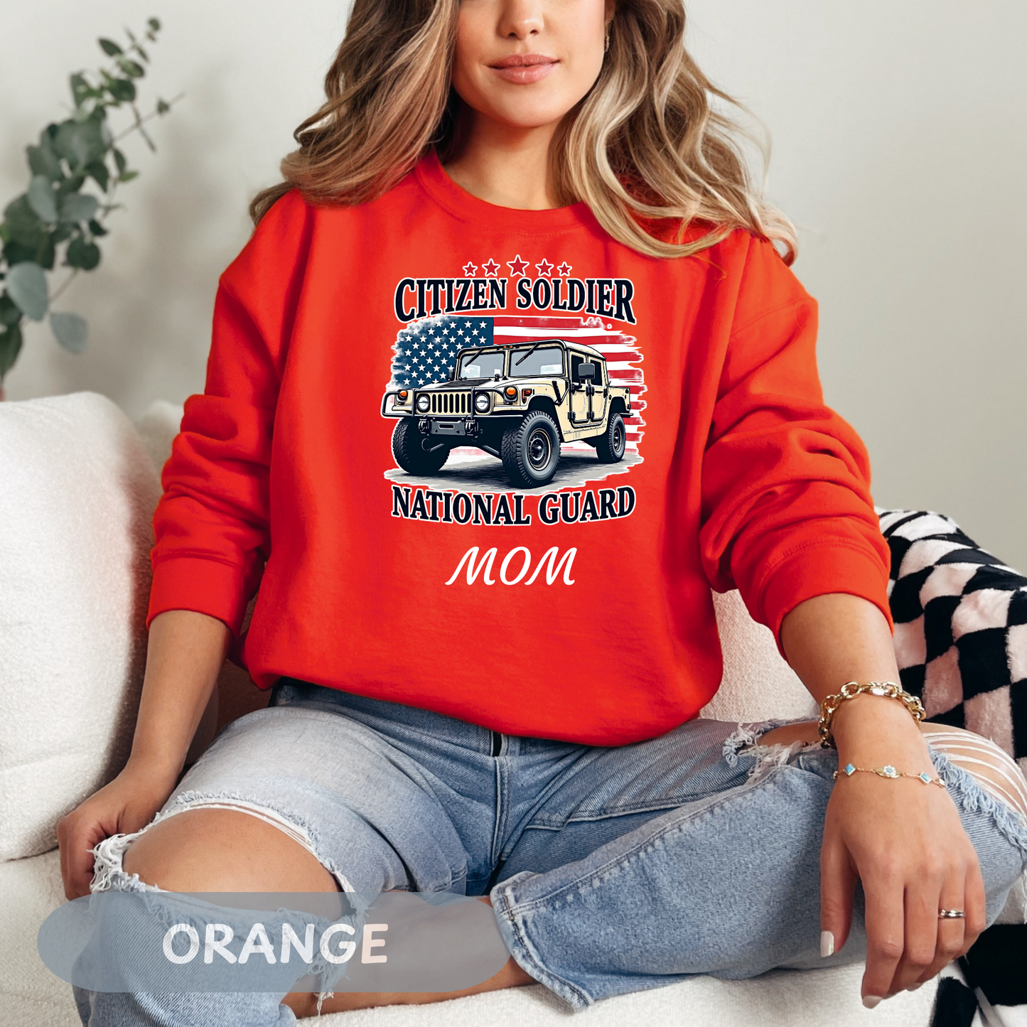 Personalized Citizen Soldier Sweatshirt, National Guard Shirt, Army National Guard Gift, Proud Army Mom, Army Dad Shirt